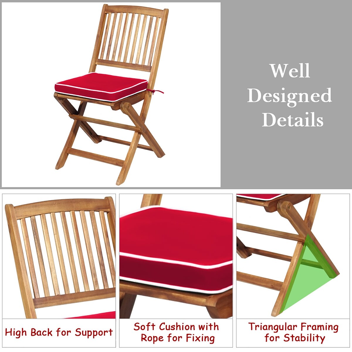 Costway HW65875RE Patio-Conversation-Sets - View #7