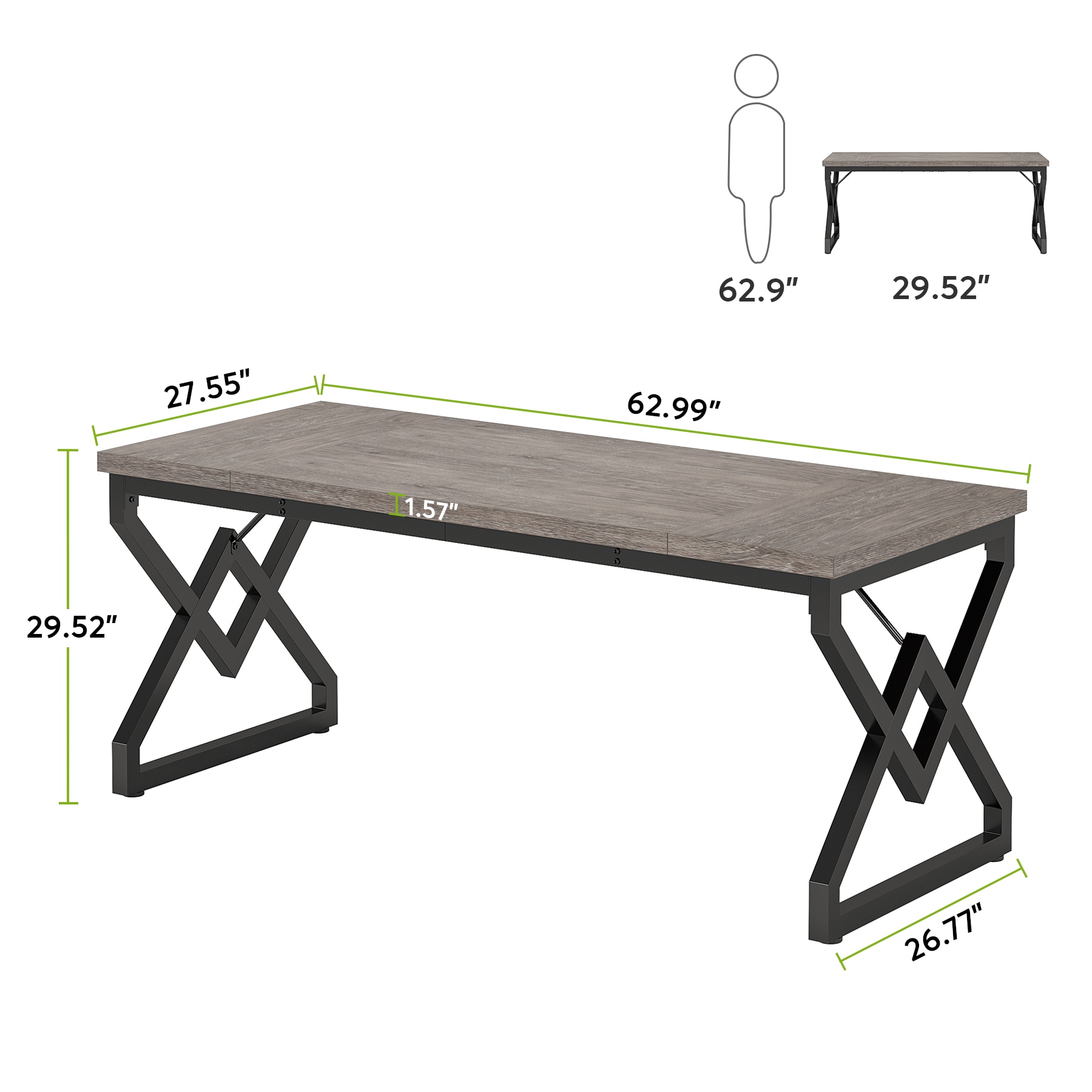 Fnova LWTJ-XK00682 Office-Tables - View #7