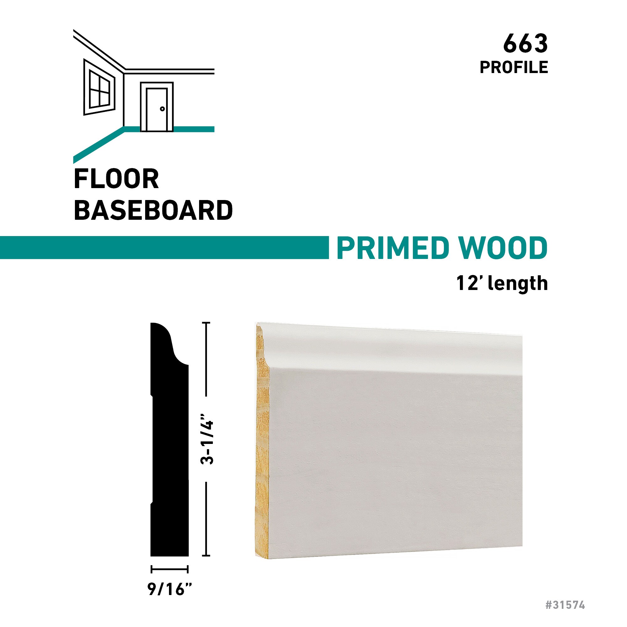 RELIABILT 66312FJPMD Baseboard-Moulding - View #3