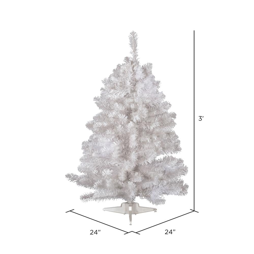 Vickerman 3-ft White Artificial Christmas Tree in the Artificial ...