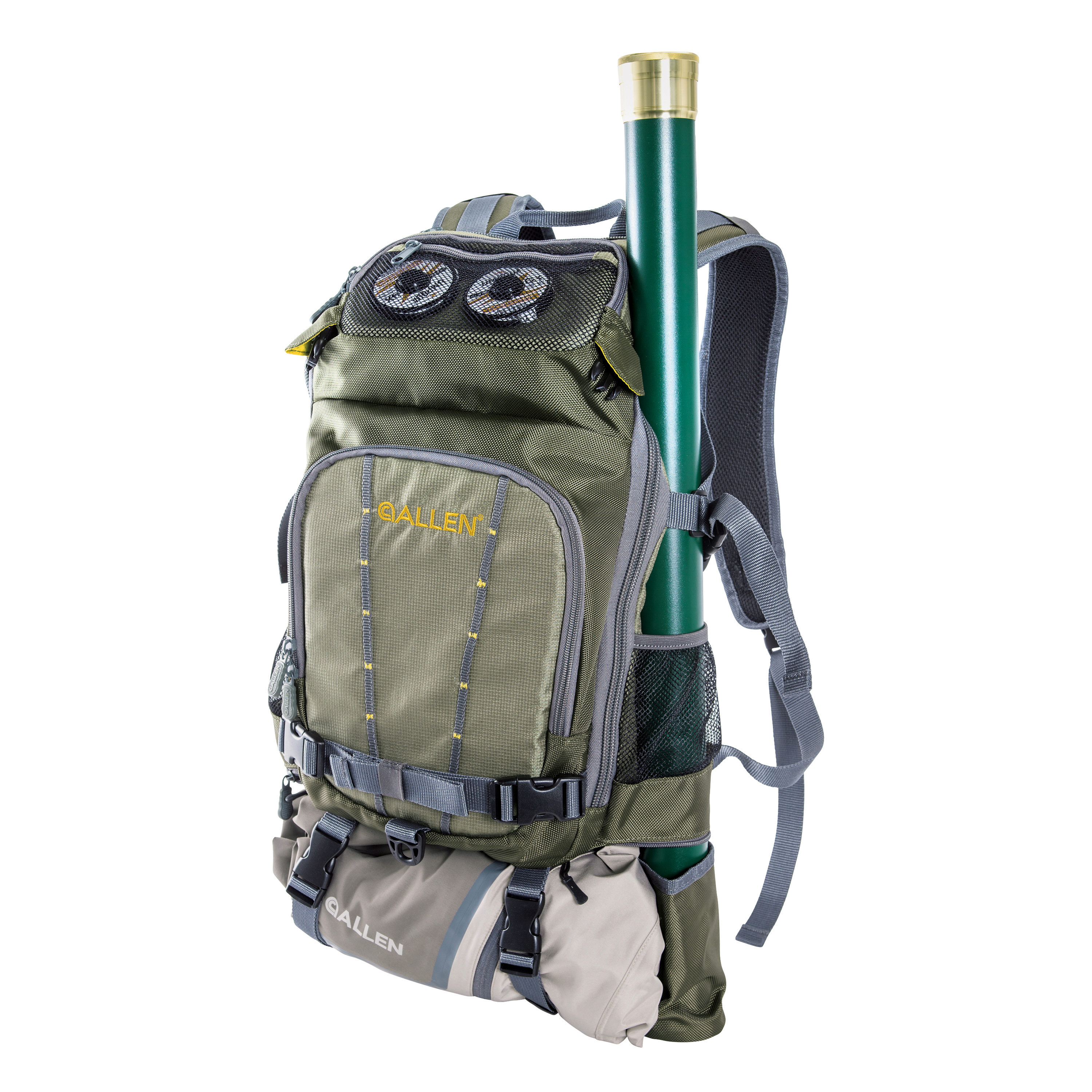 Allen Company Gunnison Fishing Backpack - Green, Convertible Daypack to  Sling Pack, Multiple Pockets for Rod Tubes and Water Bottles in the Fishing  Gear & Apparel department at