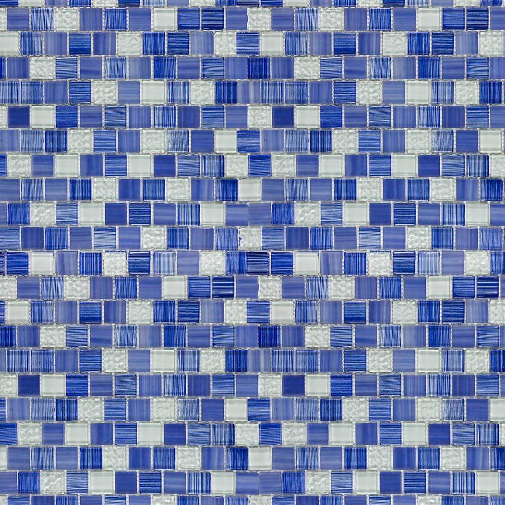 Waves LWWAV23061208 Ocean Bay 12-in x 12-in Glossy Glass Uniform Squares Wall Tile (0.92-sq. ft/ Piece)