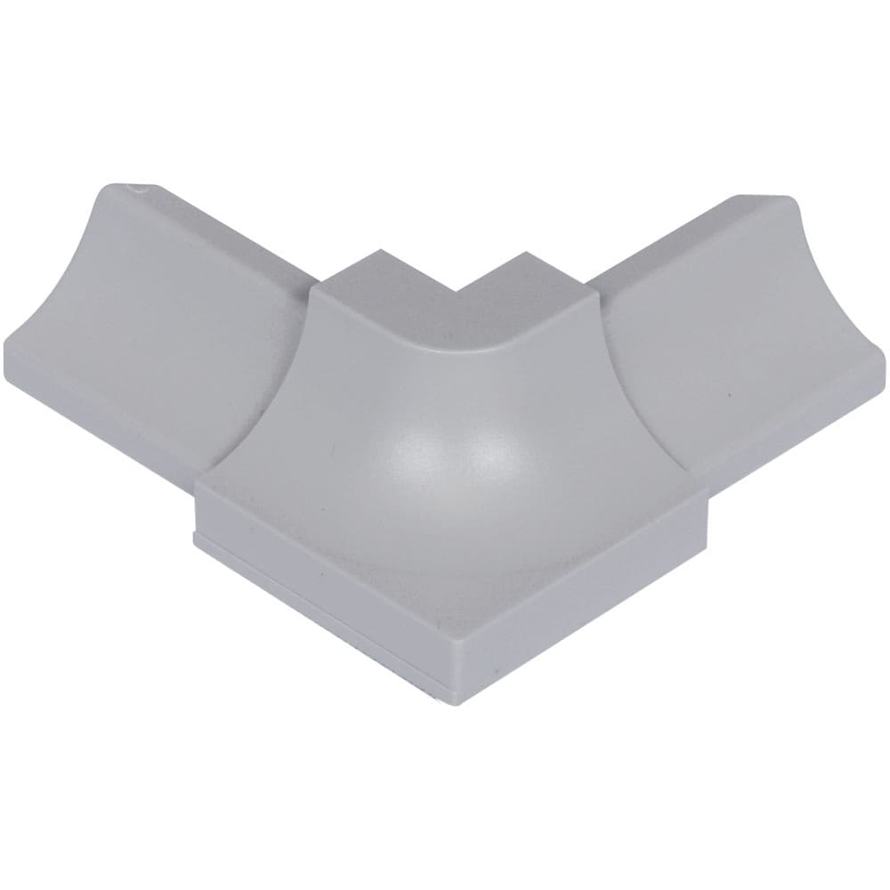 Schluter Systems E90/PHK1S/PG Dilex-PHK 0.5-in W x 1-in L Classic grey PVC Outside corner Tile Edge Trim