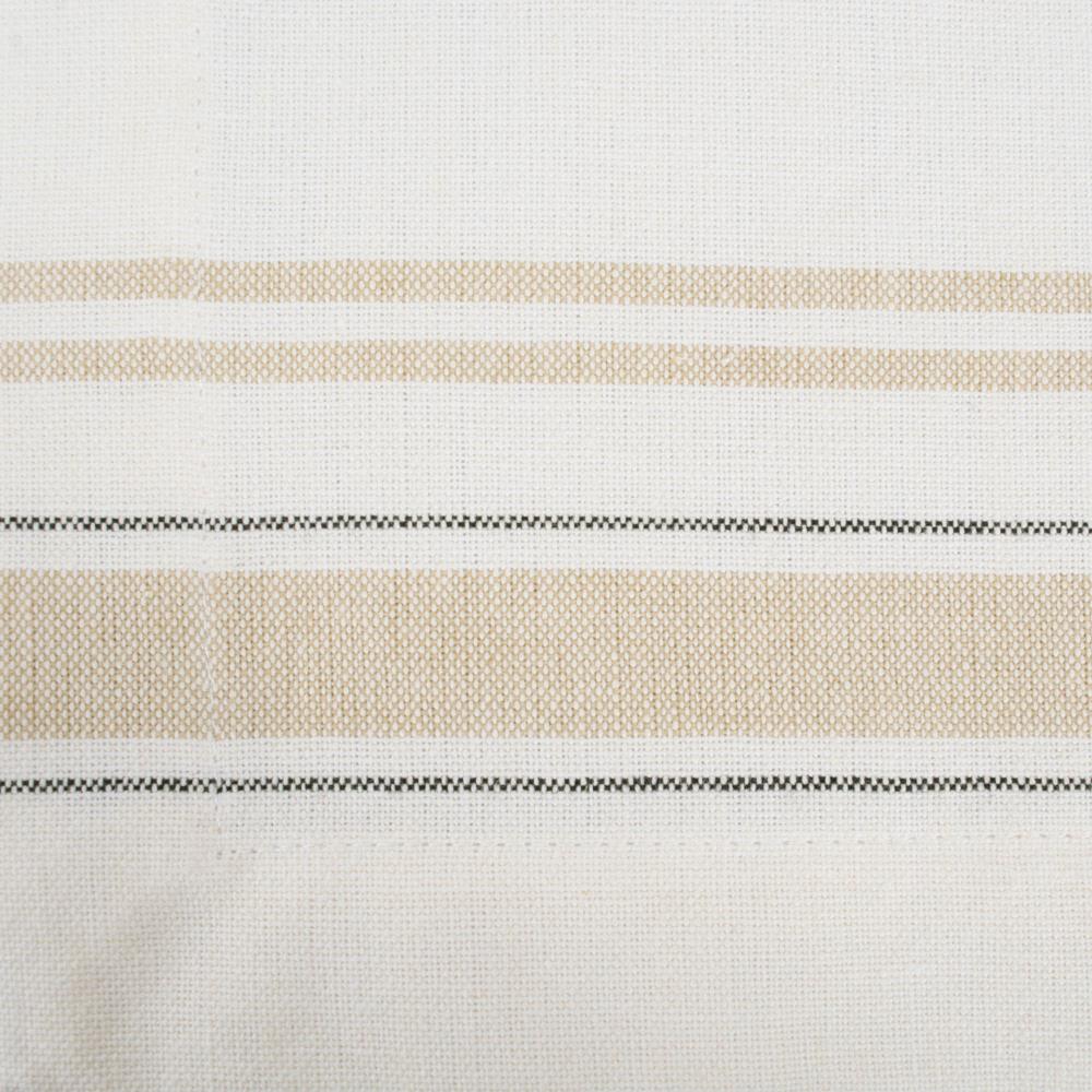 Cream and Ivory French Stripe Cotton Placemats Set of 6