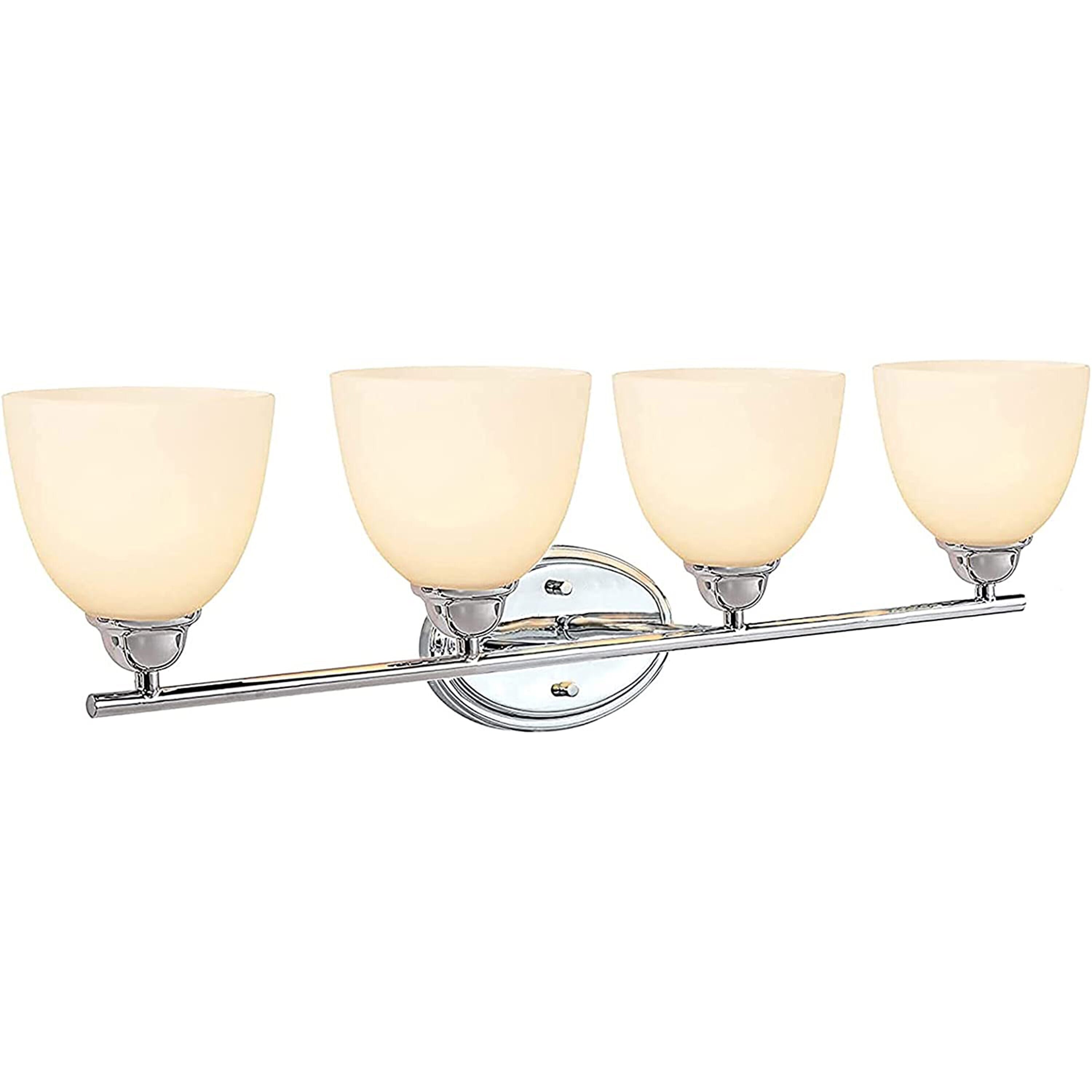 Aspen Creative Corporation 62228 32-in 4 -Light Chrome Transitional Vanity light