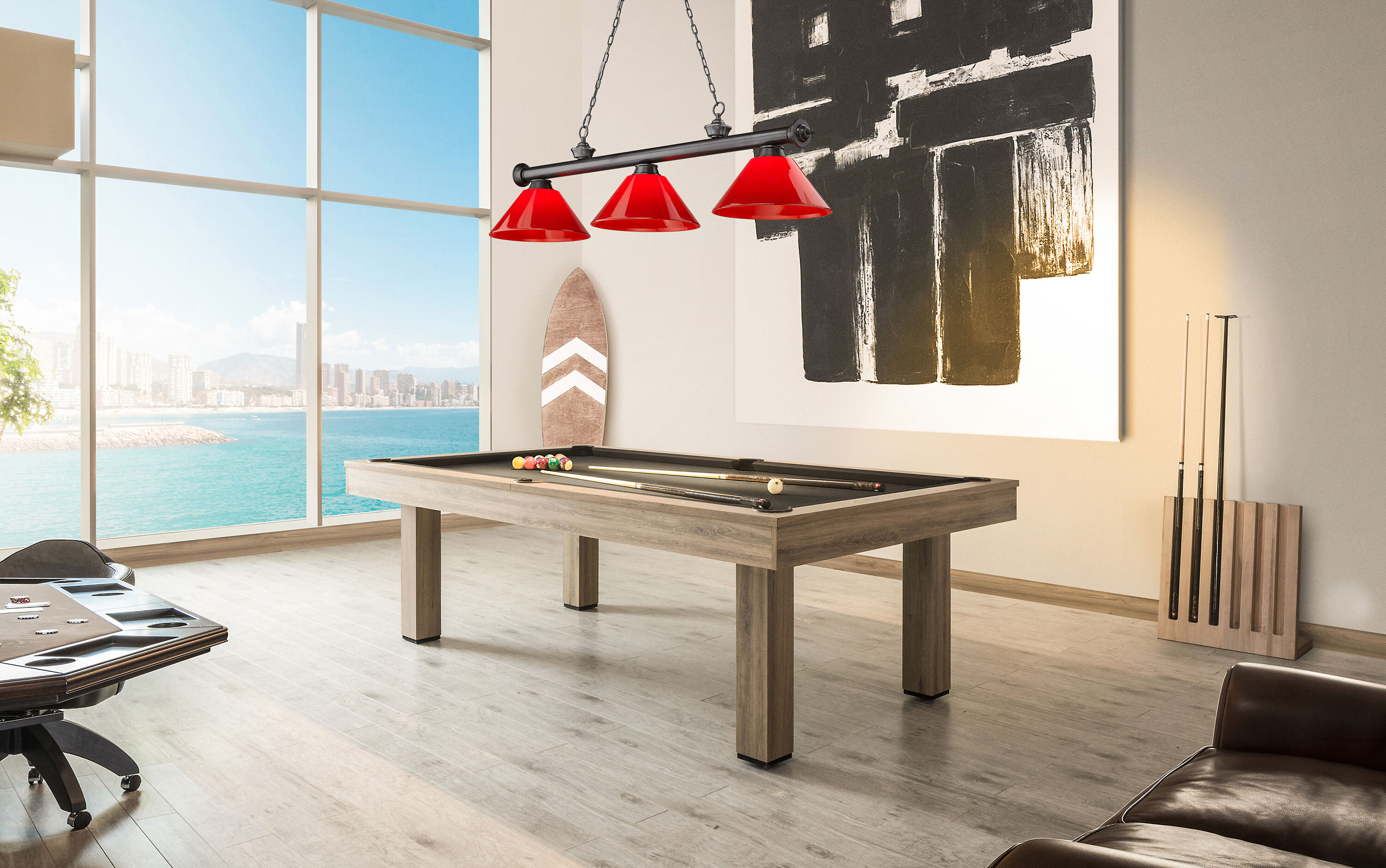 Z-Lite 2306-3BP-PRD Pool-Table-Lighting - View #6