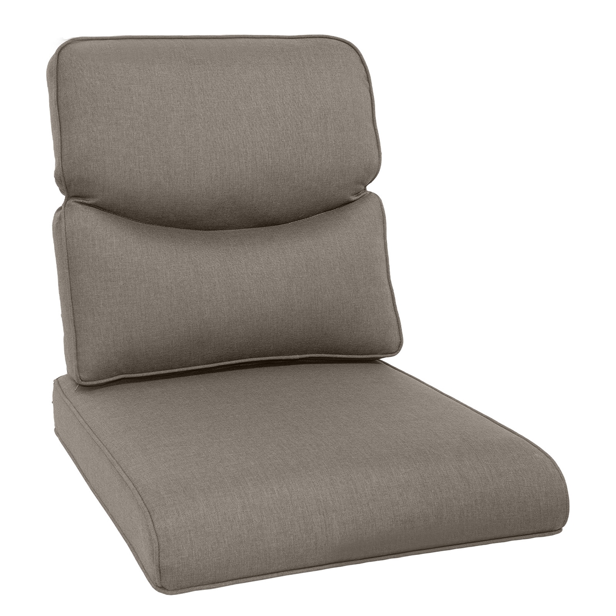 Rilyson FSZBDXL006-3 25-in x 22-in 2 -Piece Gray Patio chair cushion