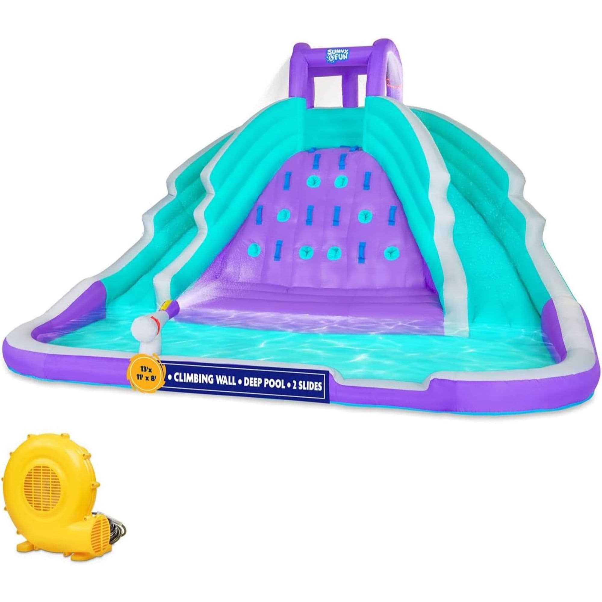 Sunny & Fun SFWTR931P Ultra Climber Inflatable Water Slide Park 157.2-in Nylon Inflatable water slide