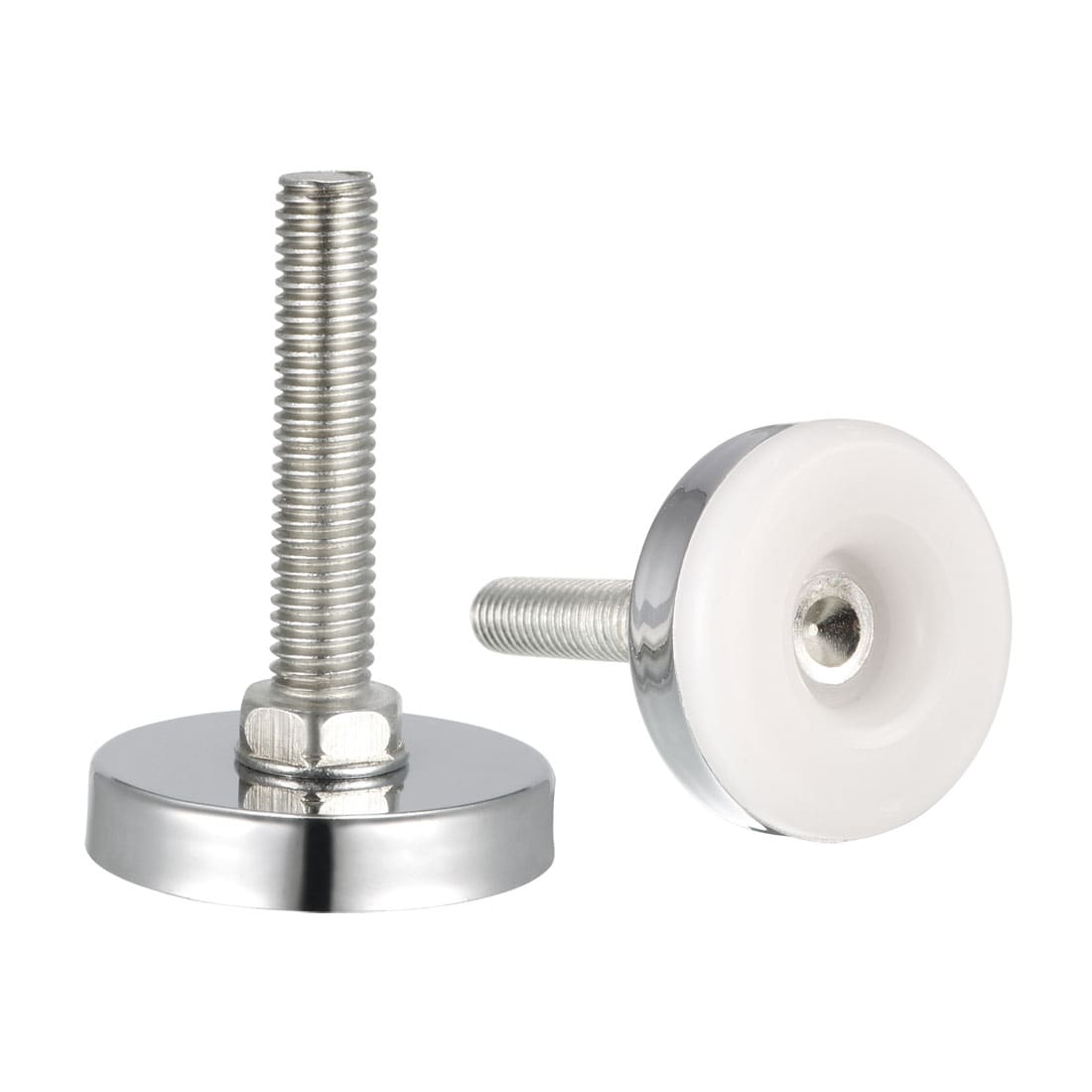 Unique Bargains Furniture Levelers 16mm to 45mm Adjustable Height M8 x 38.5mm Threaded 8pcs #S25072800UX9543