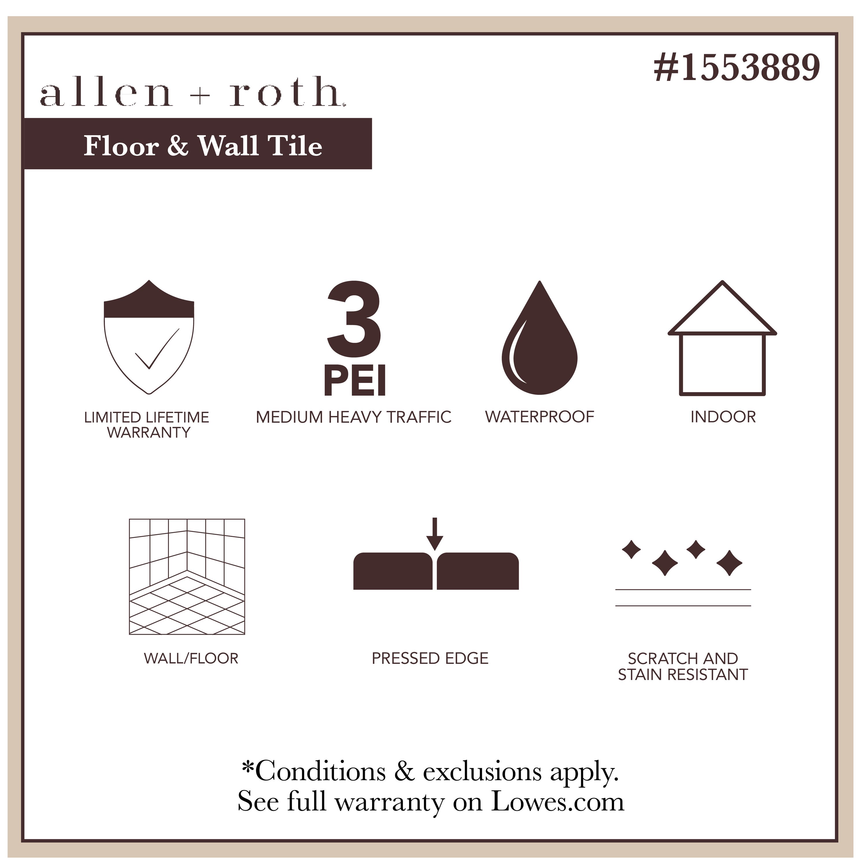 allen + roth 1553889 Wall-Trim-Accent-Tile - View #2