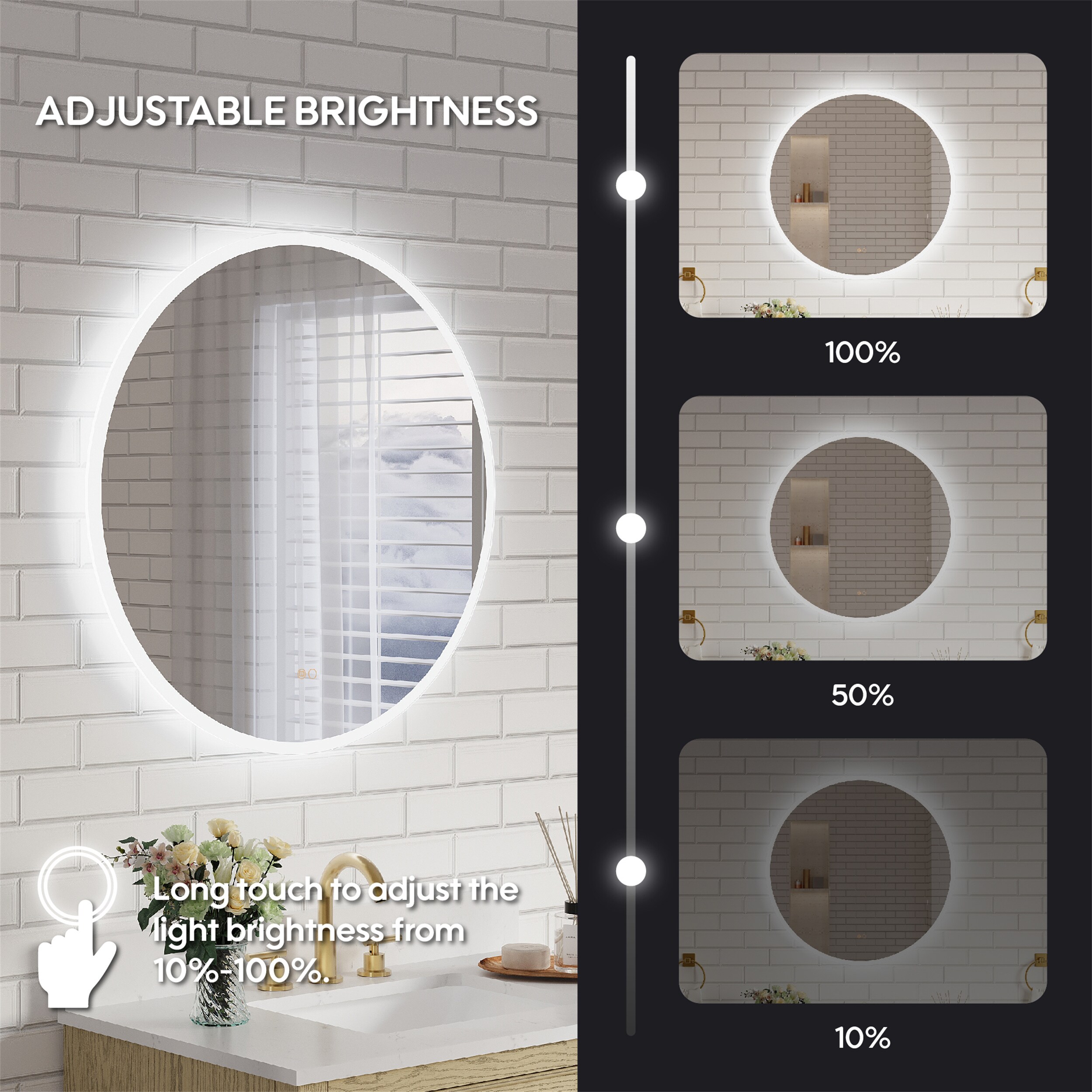WELLFOR UCS-10FL3232 Framed-Bath-Mirrors - View #8