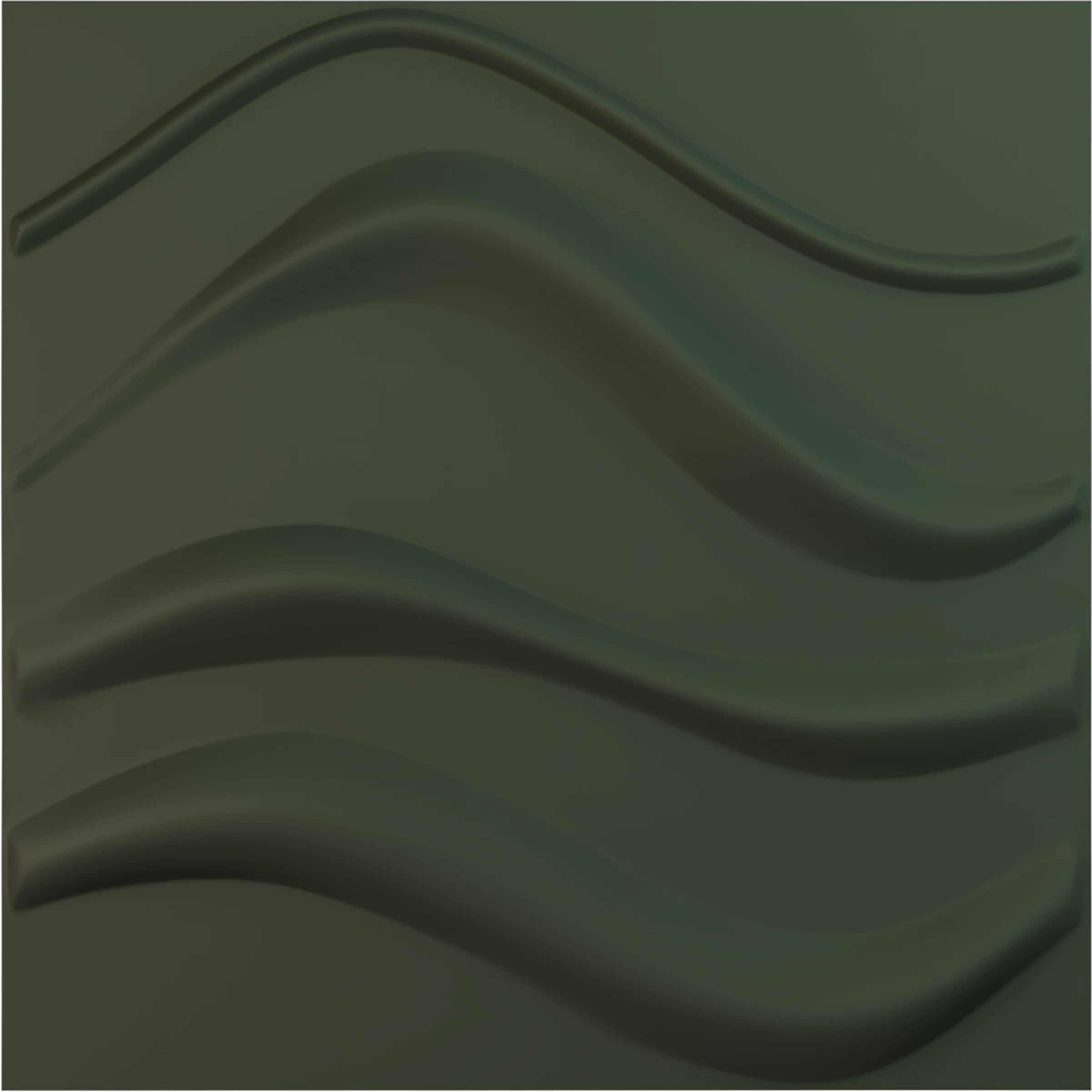 Ekena Millwork WP20X20WVGHC-CASE-12 19-5/8-in x 19-5/8-in Embossed Paintable/Stainable Green PVC Wall Panel ( 12 -Pack, Covers
