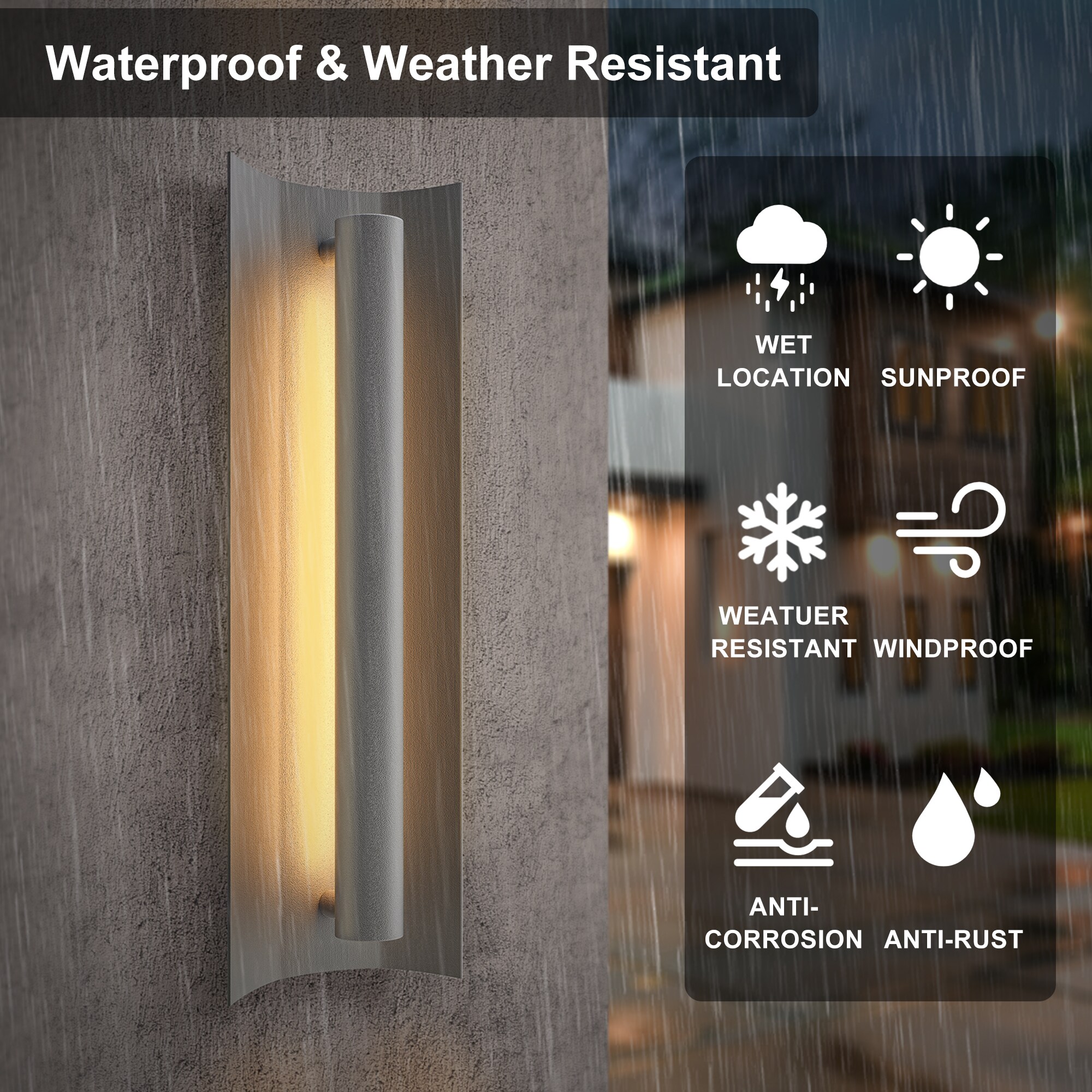 Maxax 7047-1GY Outdoor-Wall-Lighting - View #3