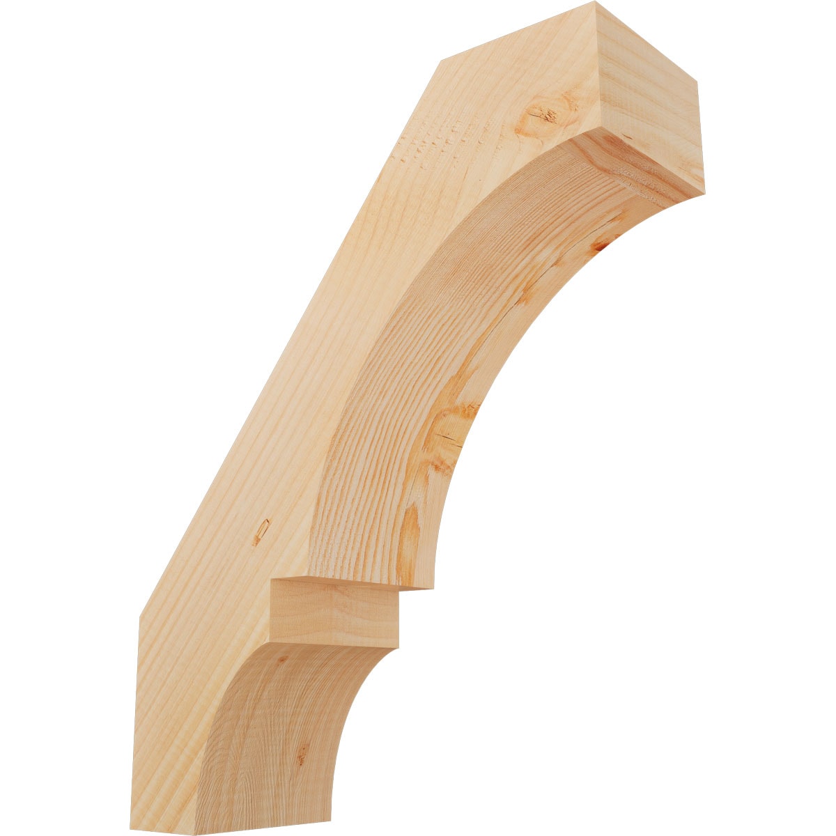 Ekena Millwork BRC06X16X20BOA00SDF 5-1/2-in x 16-in x 20-in Douglas Fir Unfinished Wood Balboa Smooth Knee Brace