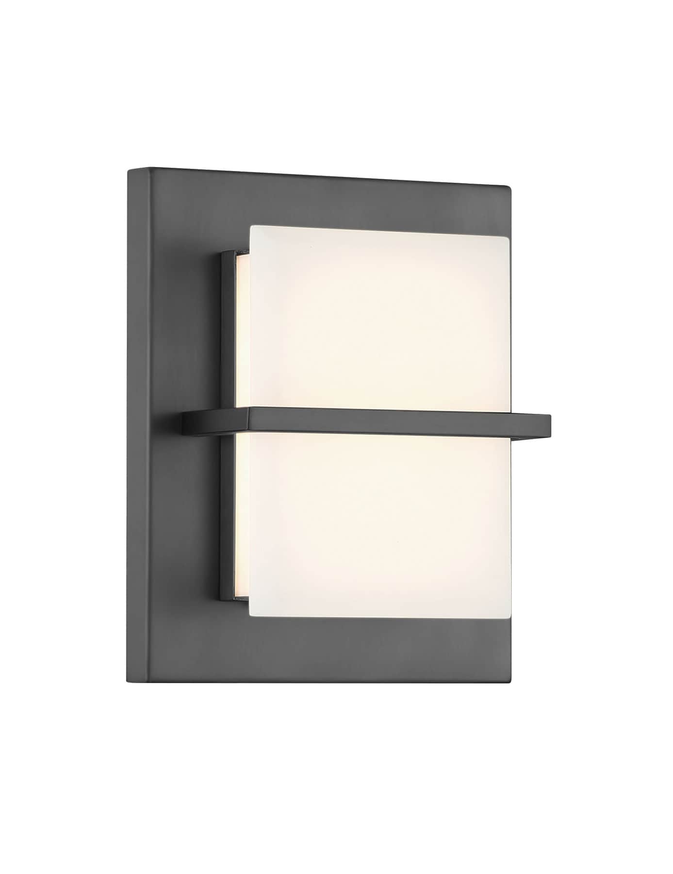 Minka Lavery 432-605-L Tarnos 6.5-in W 1 -Light Satin Nickel Integrated LED Wall Sconce