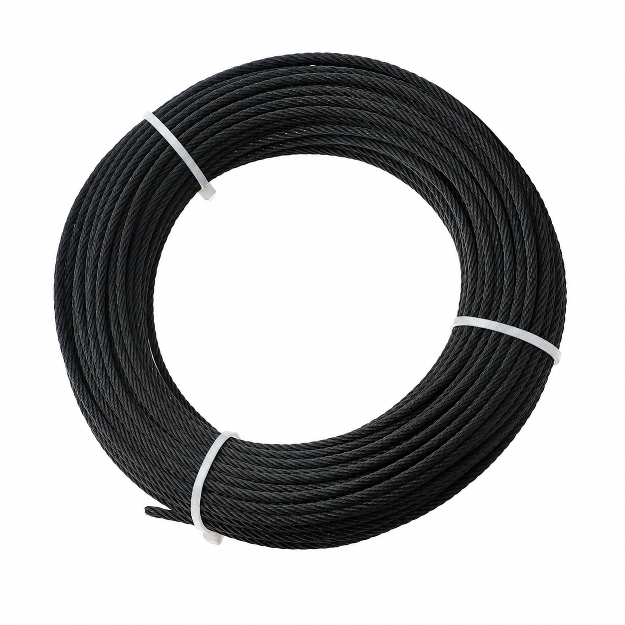 Aoibox  50 Foot 1 8 Inch Black T316 Stainless Steel Wire Rope Cable for Deck Railing Balustrade and DIY Projects