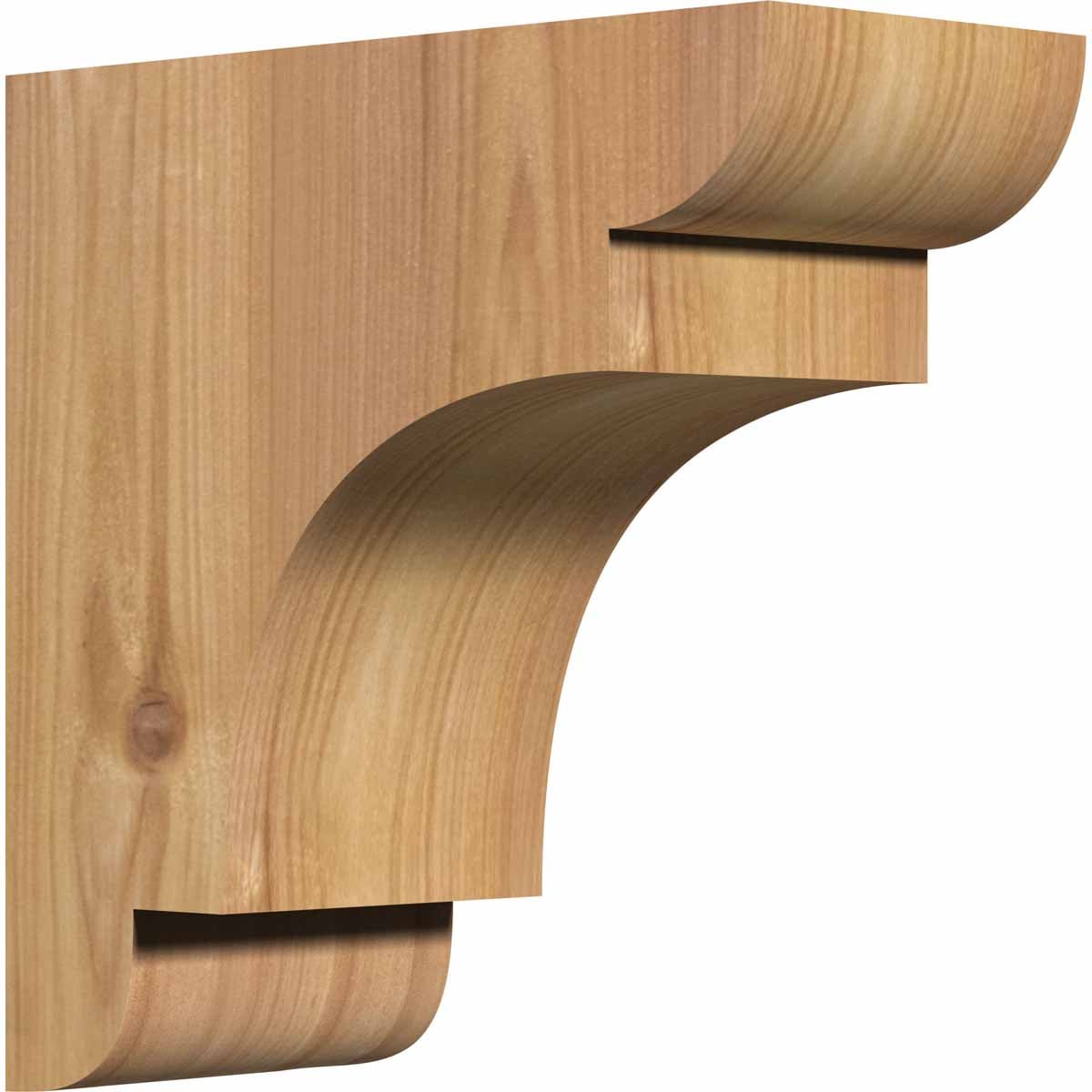 Ekena Millwork COR04X08X08NEB00SWR 3.5-in x 8-in x 8-in New brighton Unfinished Western red cedar Wood Paintable/Stainable Corbel