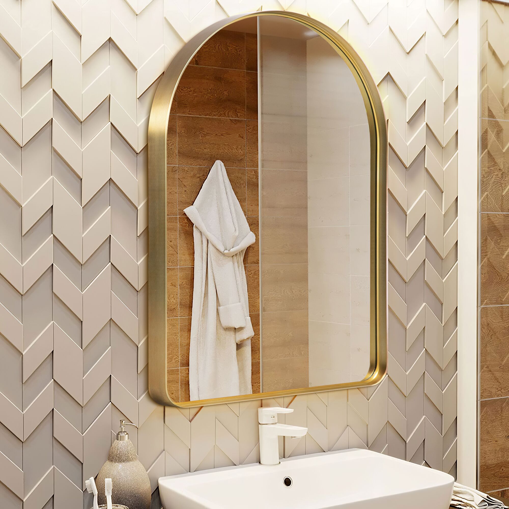 Dovelina LS-A-MR01134 Framed-Bath-Mirrors - View #2