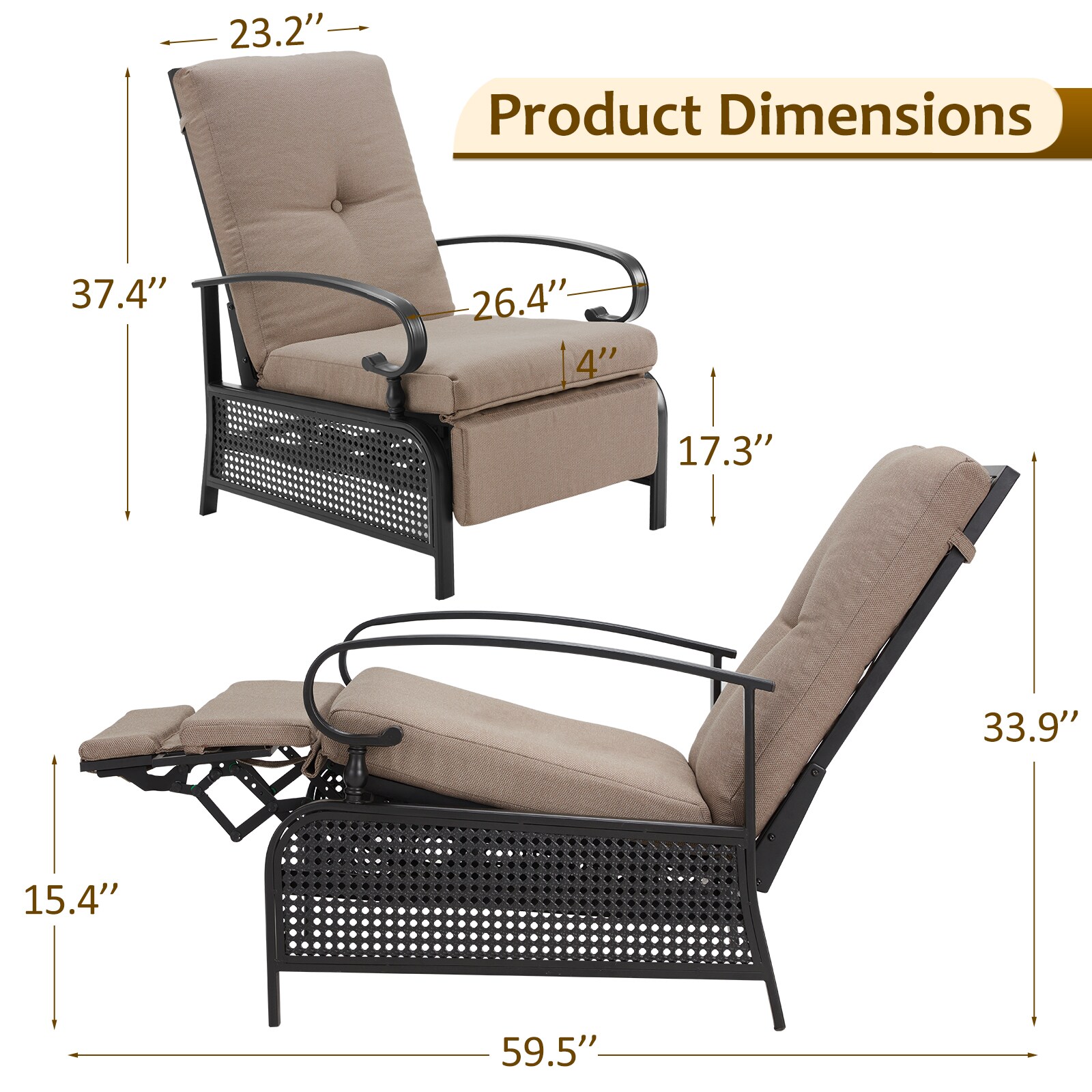 AECOJOY 16225BR-2-LS02 Patio-Chairs - View #4
