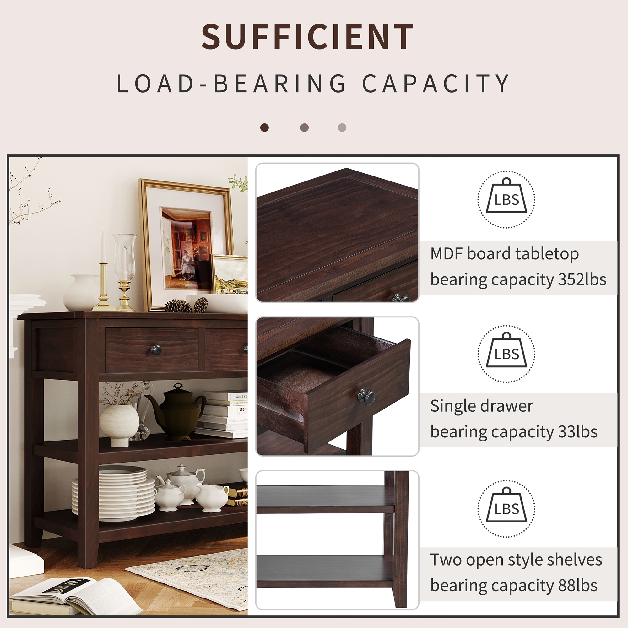 Sumyeg BH-822AAA Console-Sofa-Tables - View #8