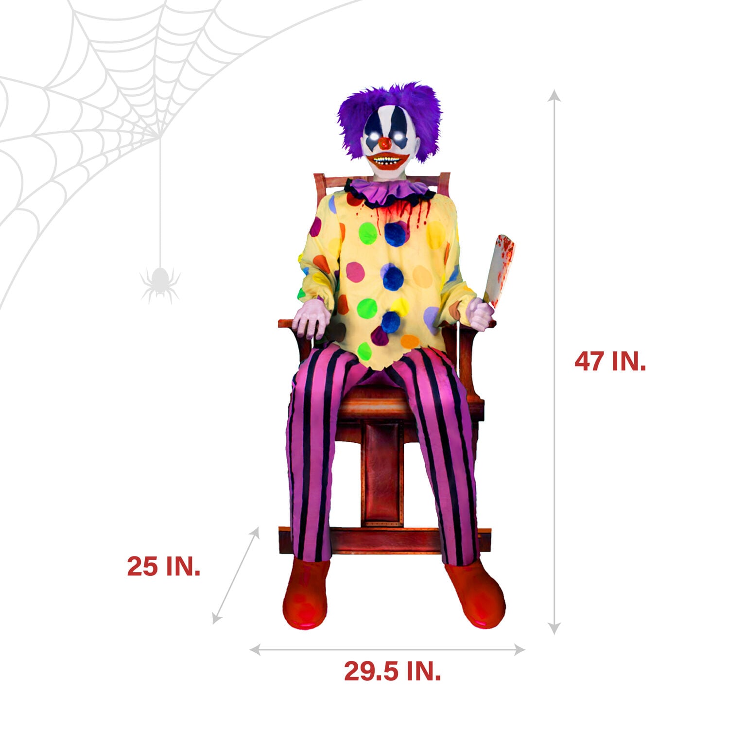 Haunted Hill Farm HHSTCLOWN-3FLSA Halloween-Animatronics - View #3