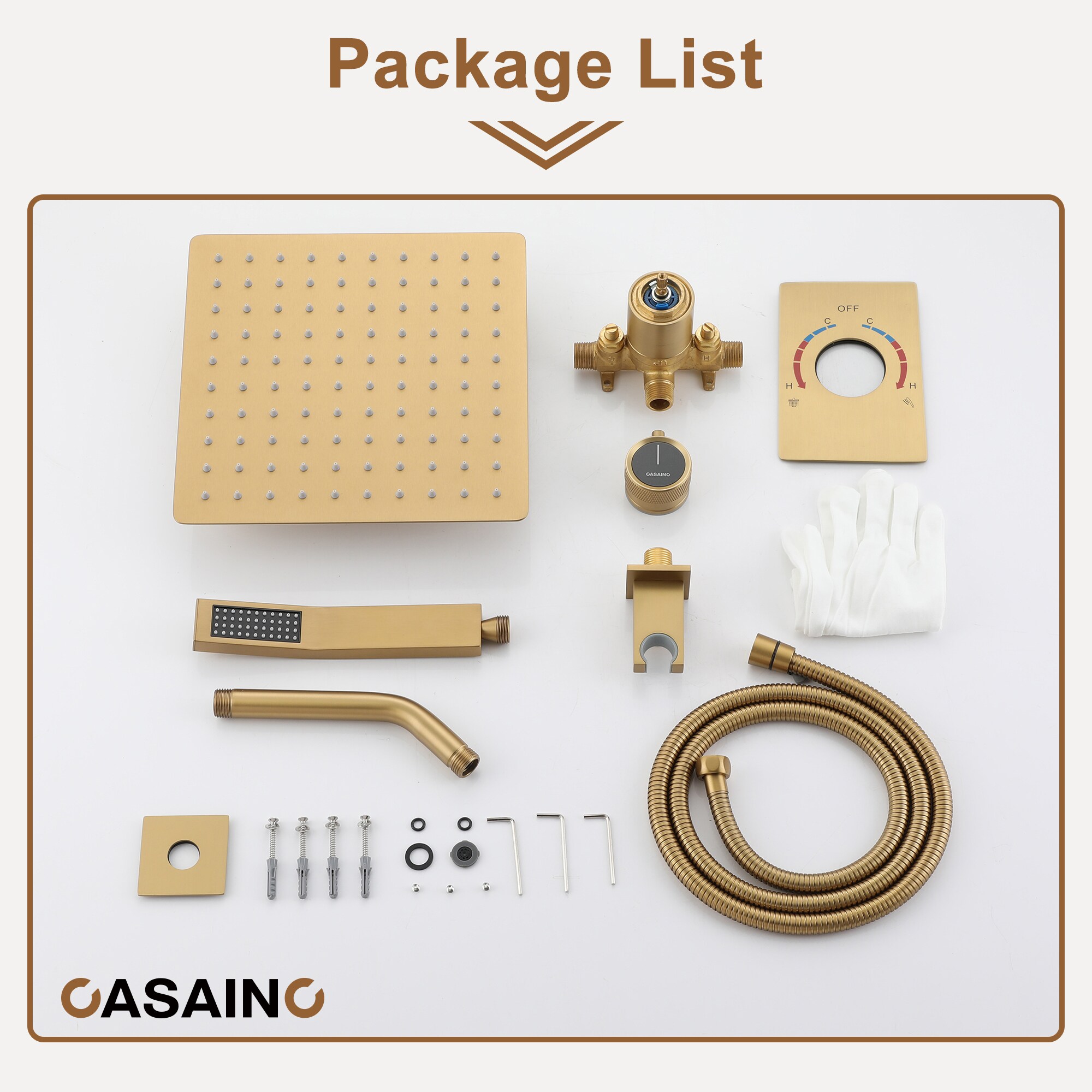 CASAINC DB-96106BN Showerhead-Bar-Panels - View #9