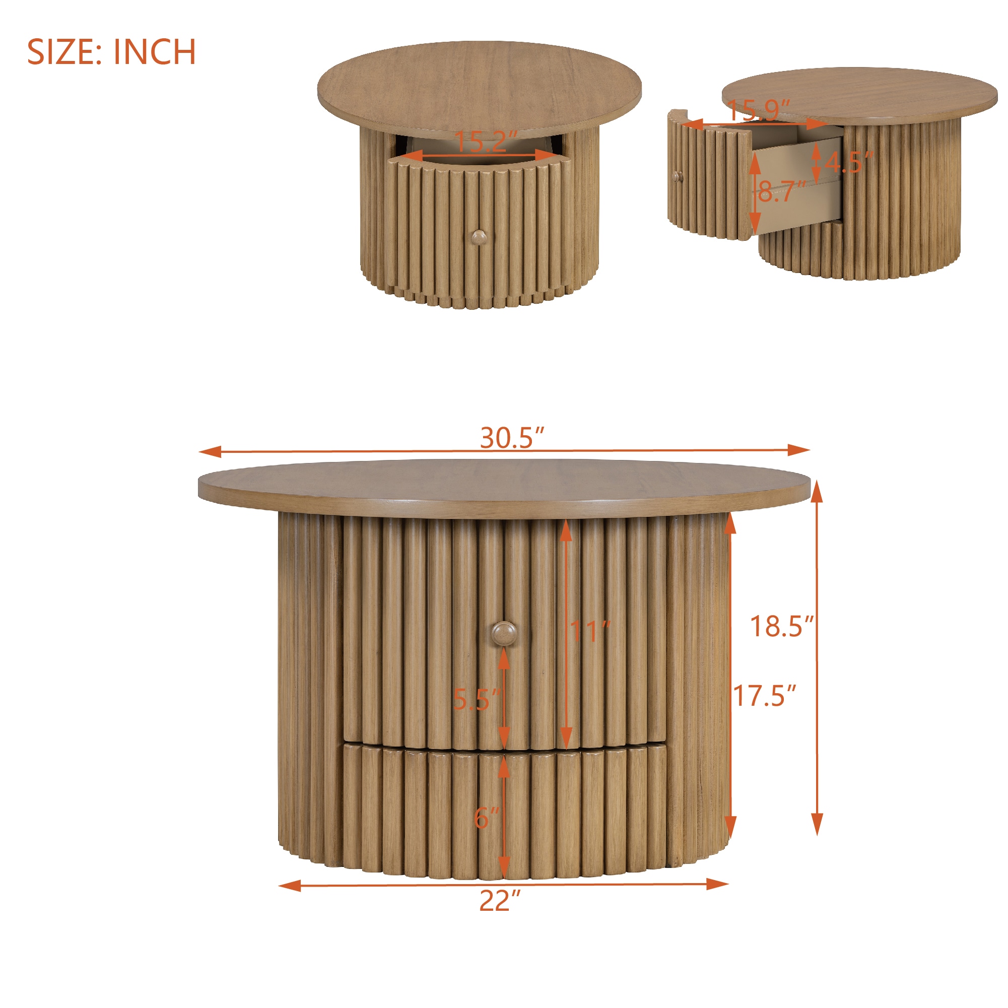 ModernLuxe L3P-N735P242922N Coffee-Tables - View #6