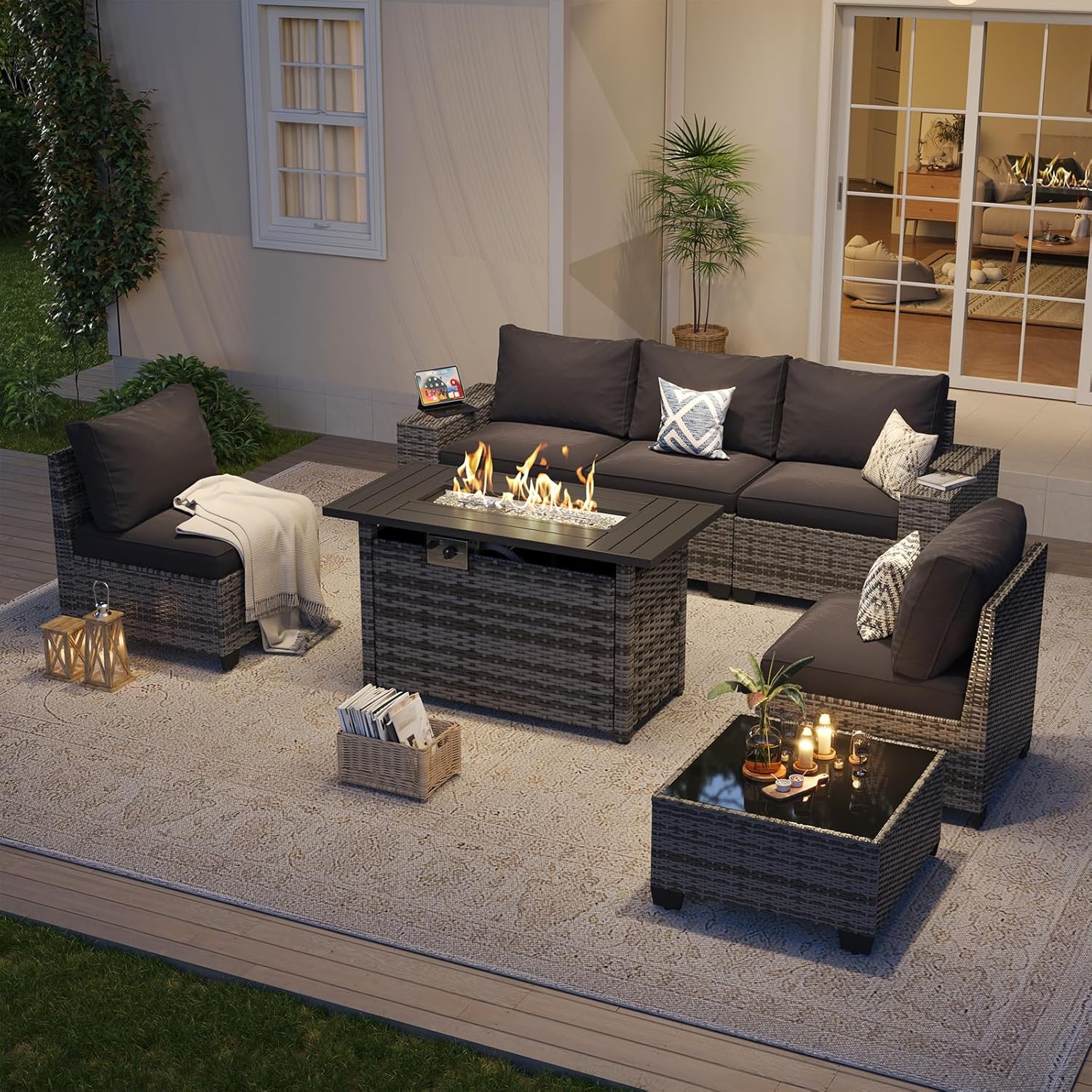 AOXUN PA-039GR10 Patio-Conversation-Sets - View #7