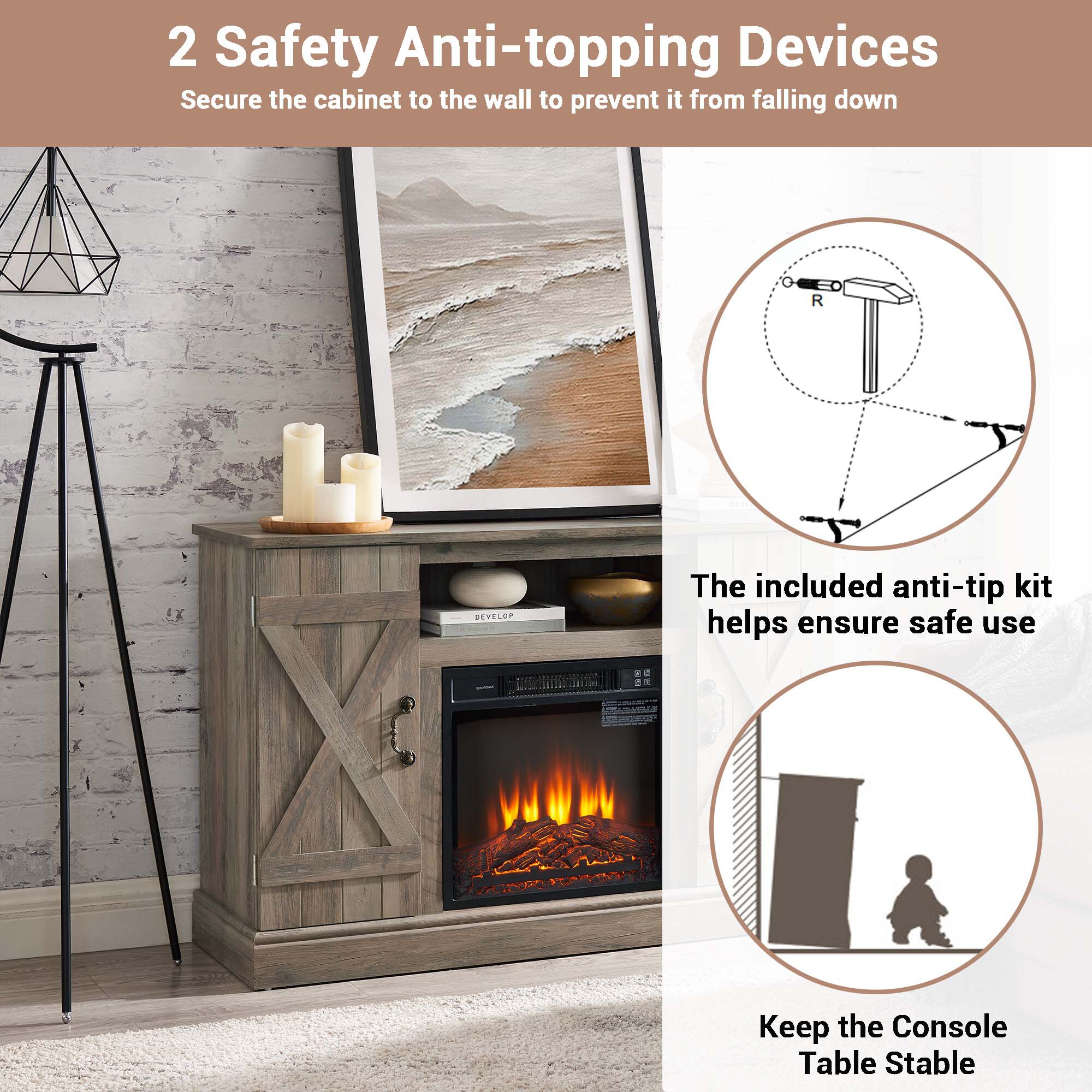 Fun Orange FUN25EF17 Electric-Fireplaces - View #7