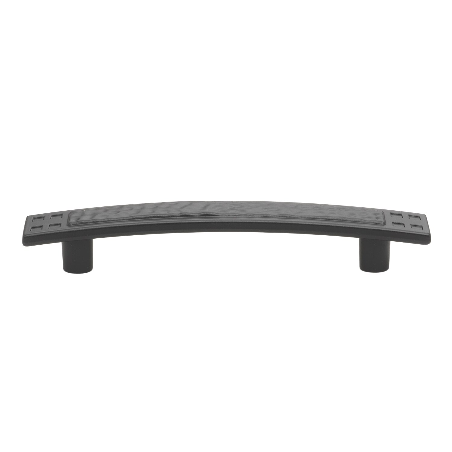 GlideRite Hardware 4244-MB-5 3-3/4 in. Center to Center Matte Black Hammered Cabinet Pull - 5 Pack