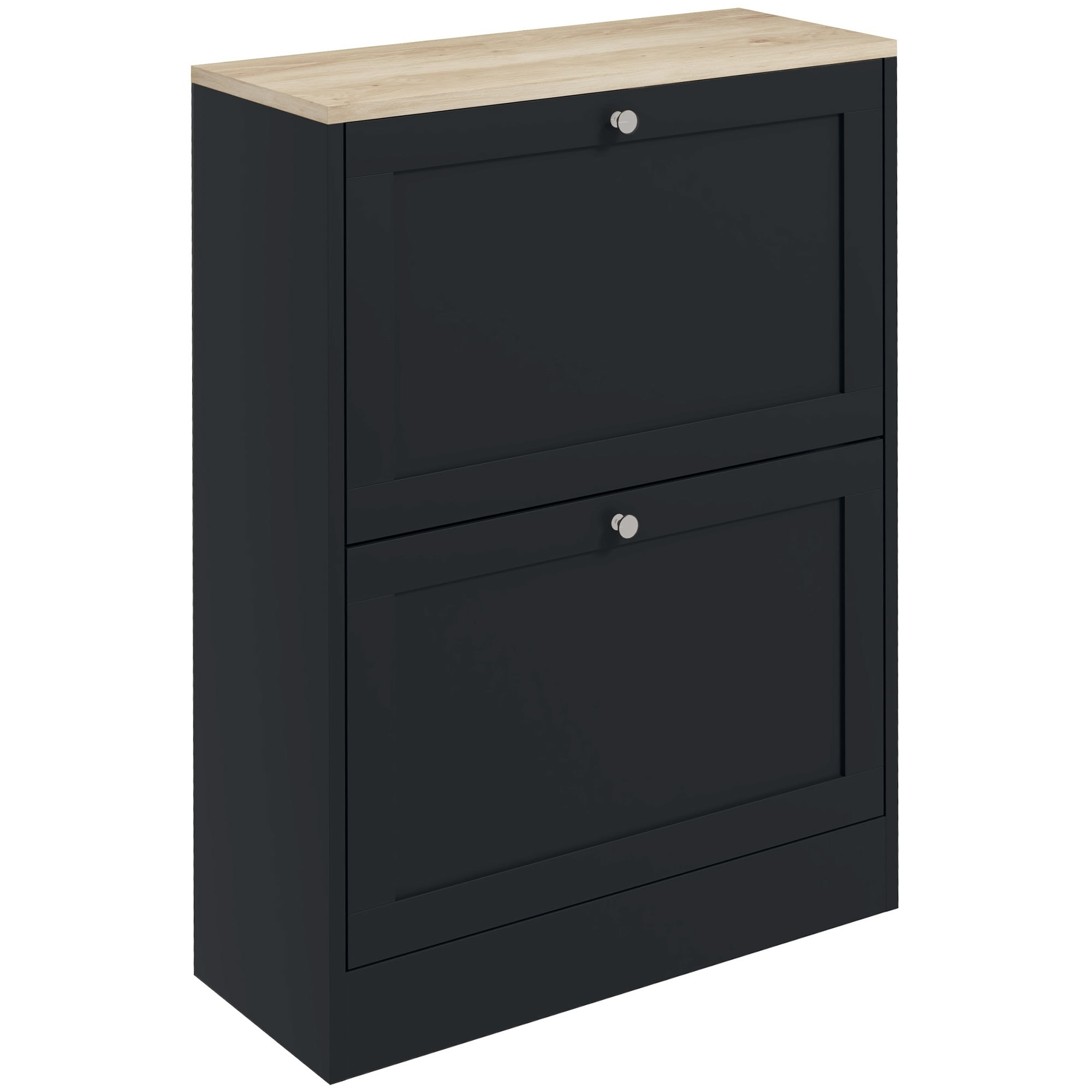 Blisstyle Slim Shoe Cabinet for Entryway Modern Hidden Shoe Storage Cabinet with 2 Flip Drawers and Adjustable Shelves for 12 Pairs of Shoes Black Entryway Shoe Storage Organizer Bench Shoe Shelf Shoe Rack