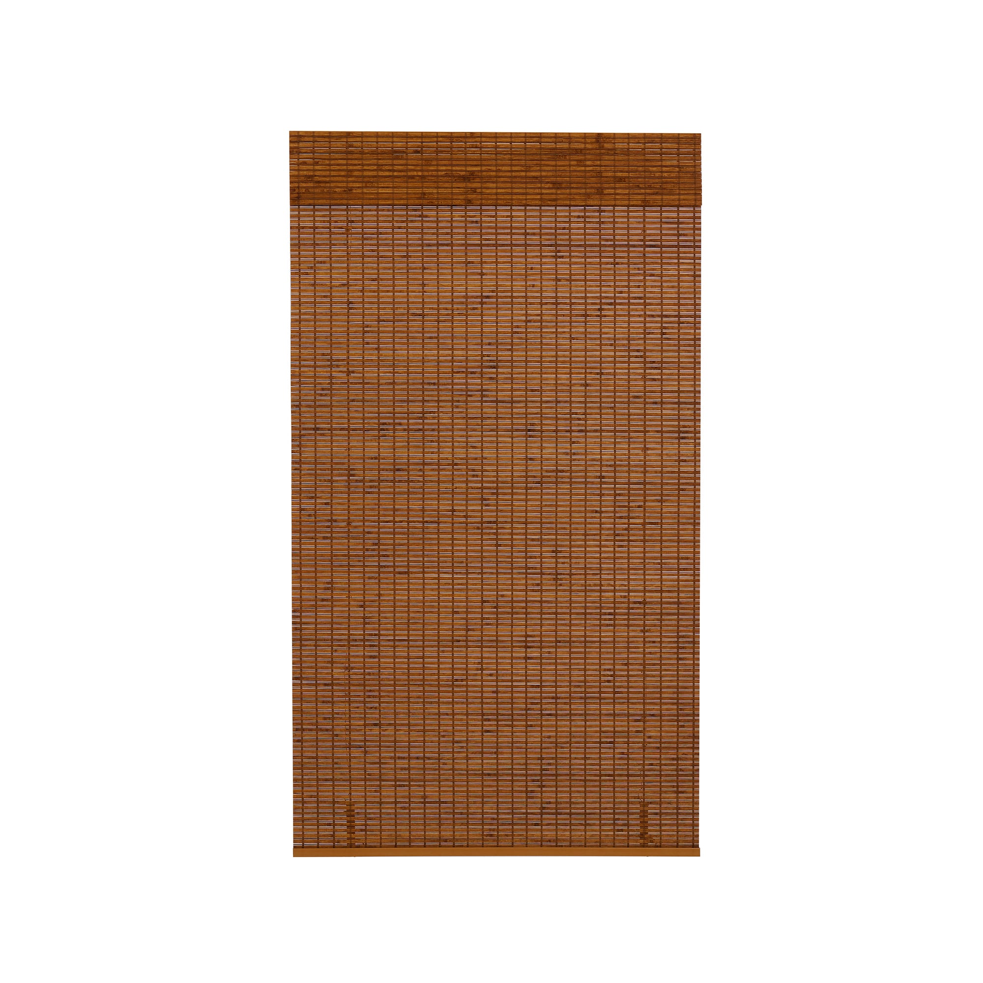 allen + roth WS02G-5472 54-in x 72-in Honey oak Light Filtering Cordless Bamboo Roman shade Shade