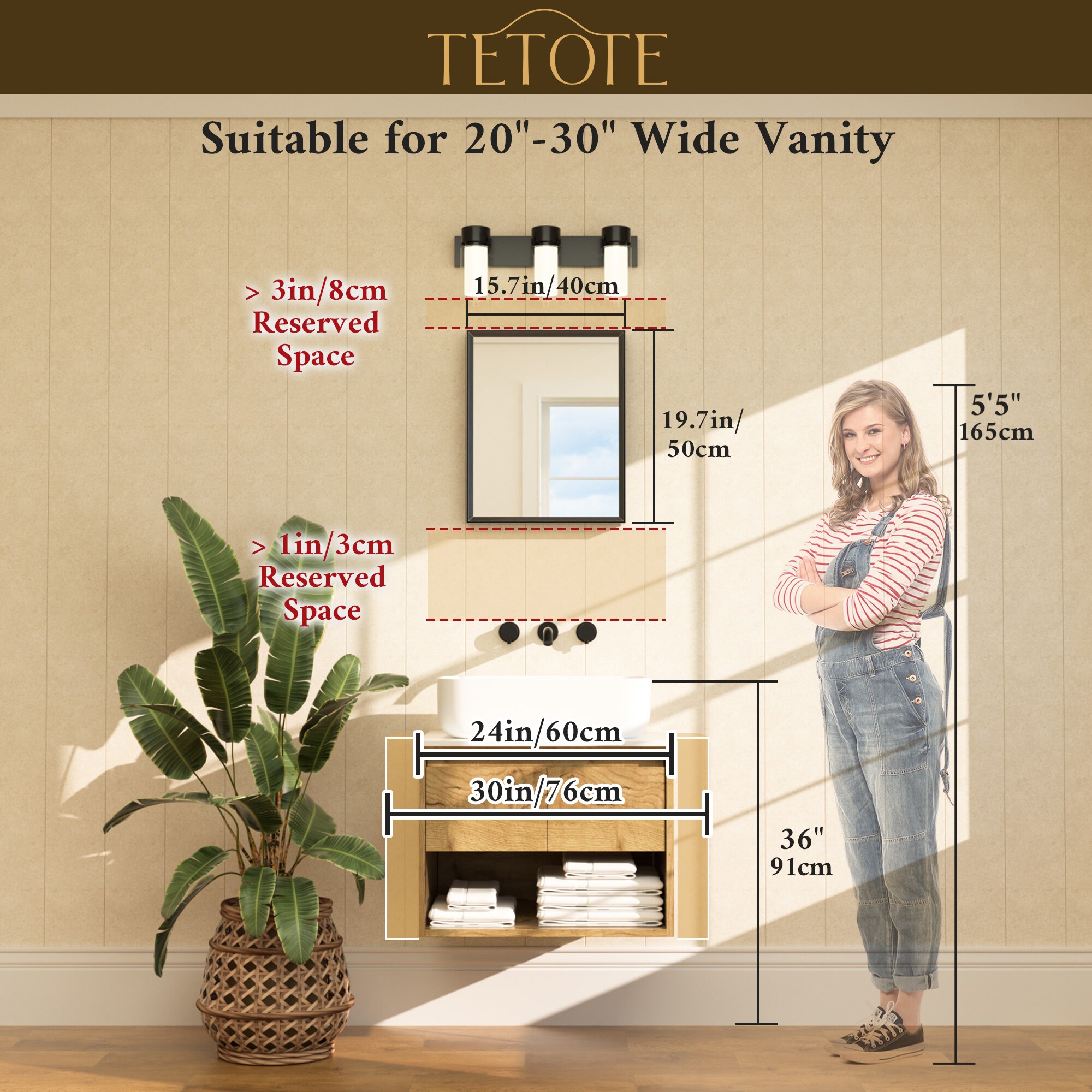 TETOTE LSC-TE-4050BN-B53 Framed-Bath-Mirrors - View #3