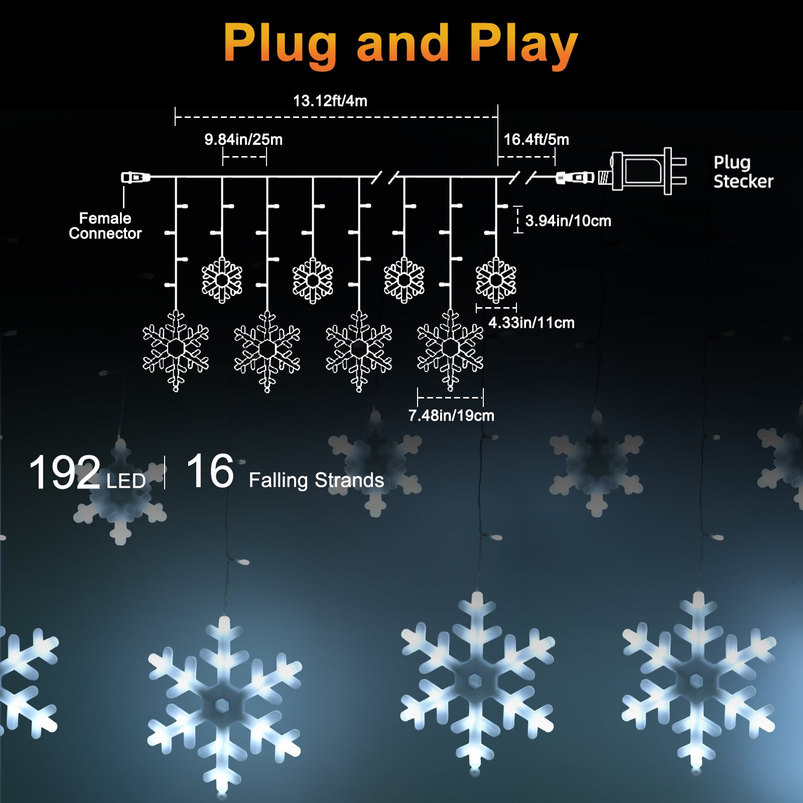 BIGHOUSE BH3003010092 Christmas-Icicle-Lights - View #4
