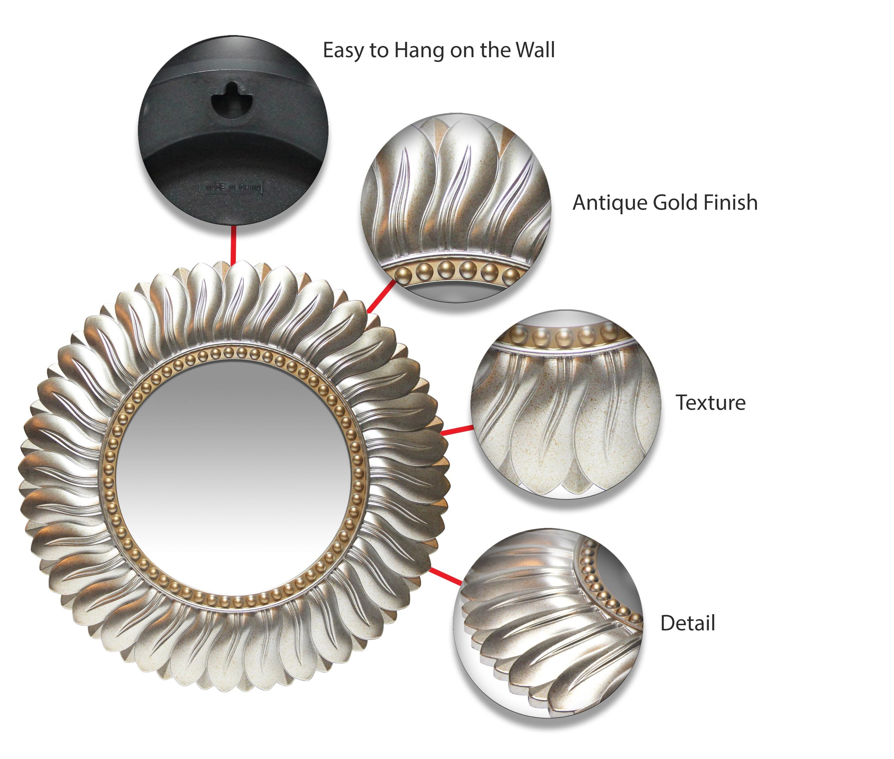 Infinity Instruments 14972AG Decor-Mirrors - View #4