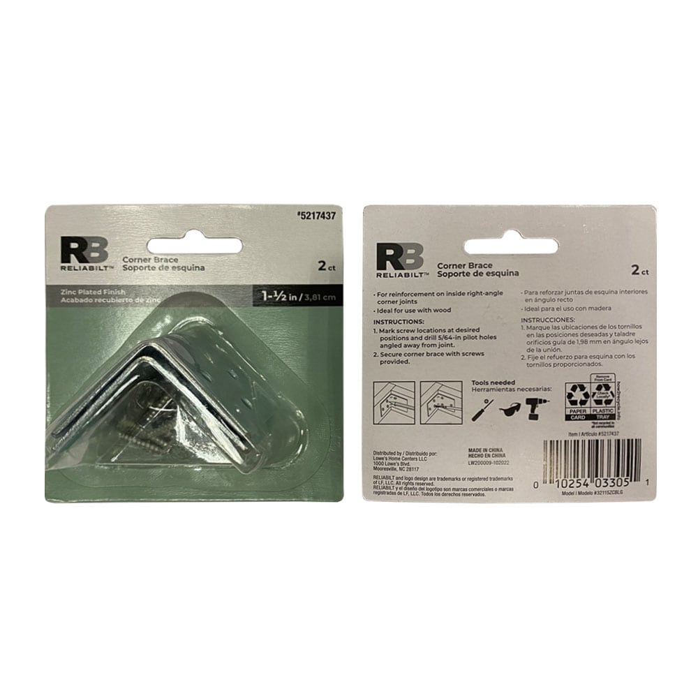 RELIABILT 32115ZCBLG Mending-Plates-Brackets-Braces - View #6