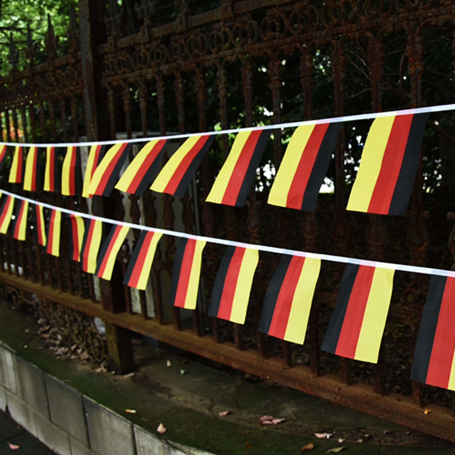 Germany String Flag Pennant Banner with UV Protection, 33 Feet
