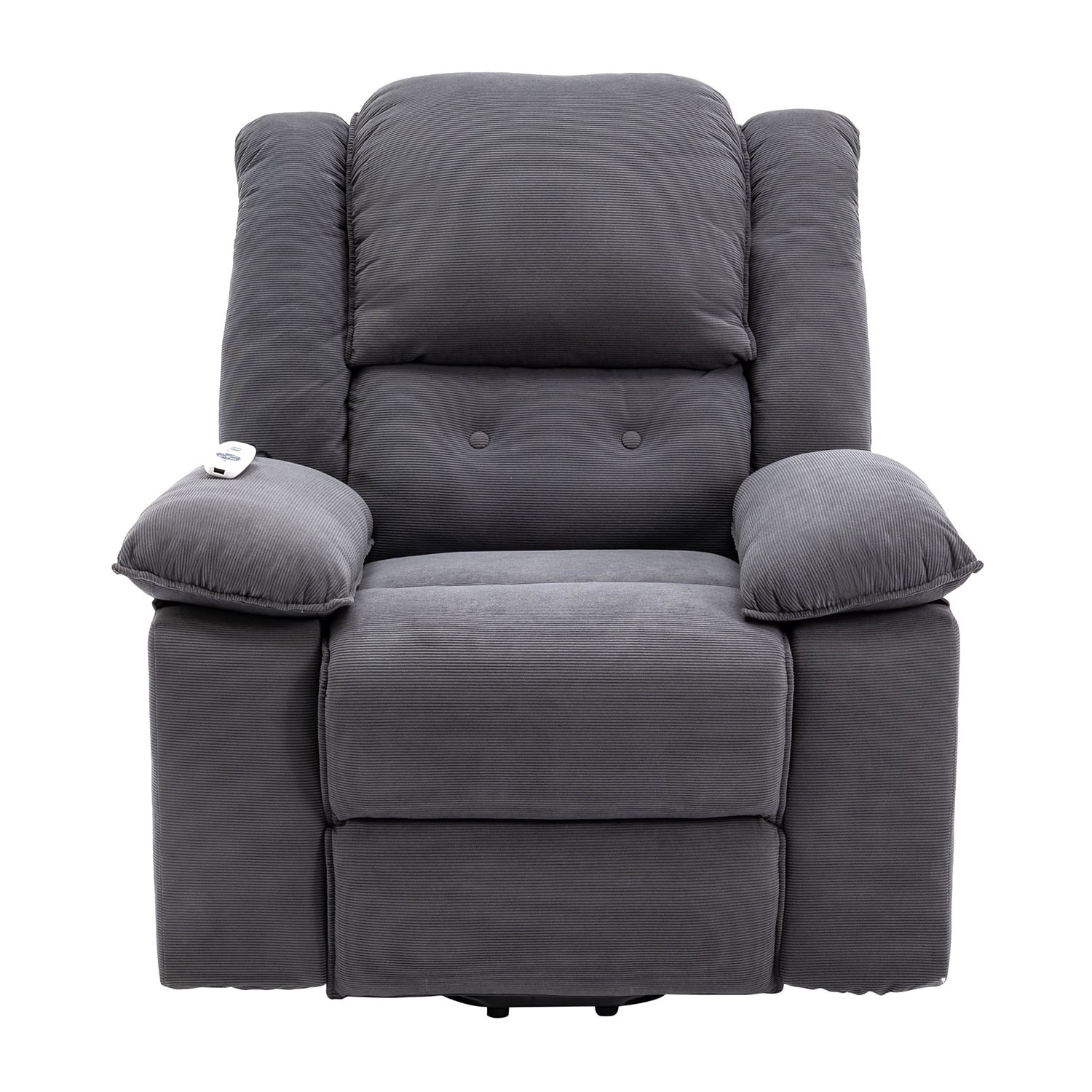 Recliner Chair Set of 2 Linen Upholstered Push Back Recliner Chair with  Adjustable Backrest and Retractable Footrest Accent Chair with Thick Seat  Cushion and Solid Wood Frame for Living Room, Gray 