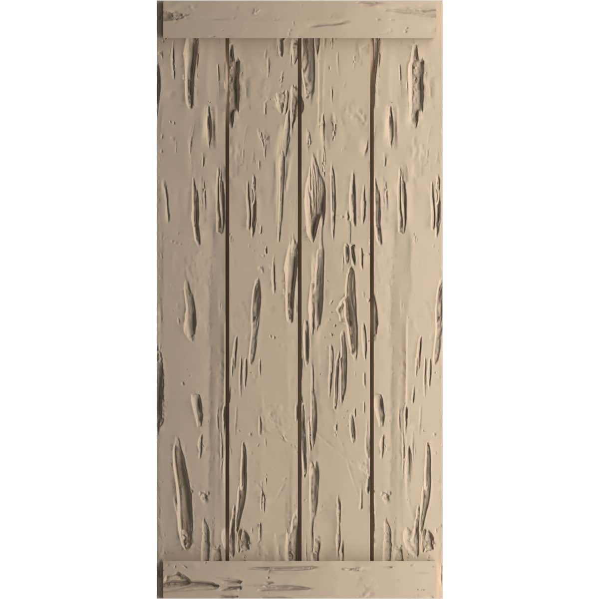 Ekena Millwork SHUBJE22X82PCPR 22-in W x 82-in H Unfinished Paintable/Stainable Board and batten End batten Exterior Shutters ( 2 -Pack )