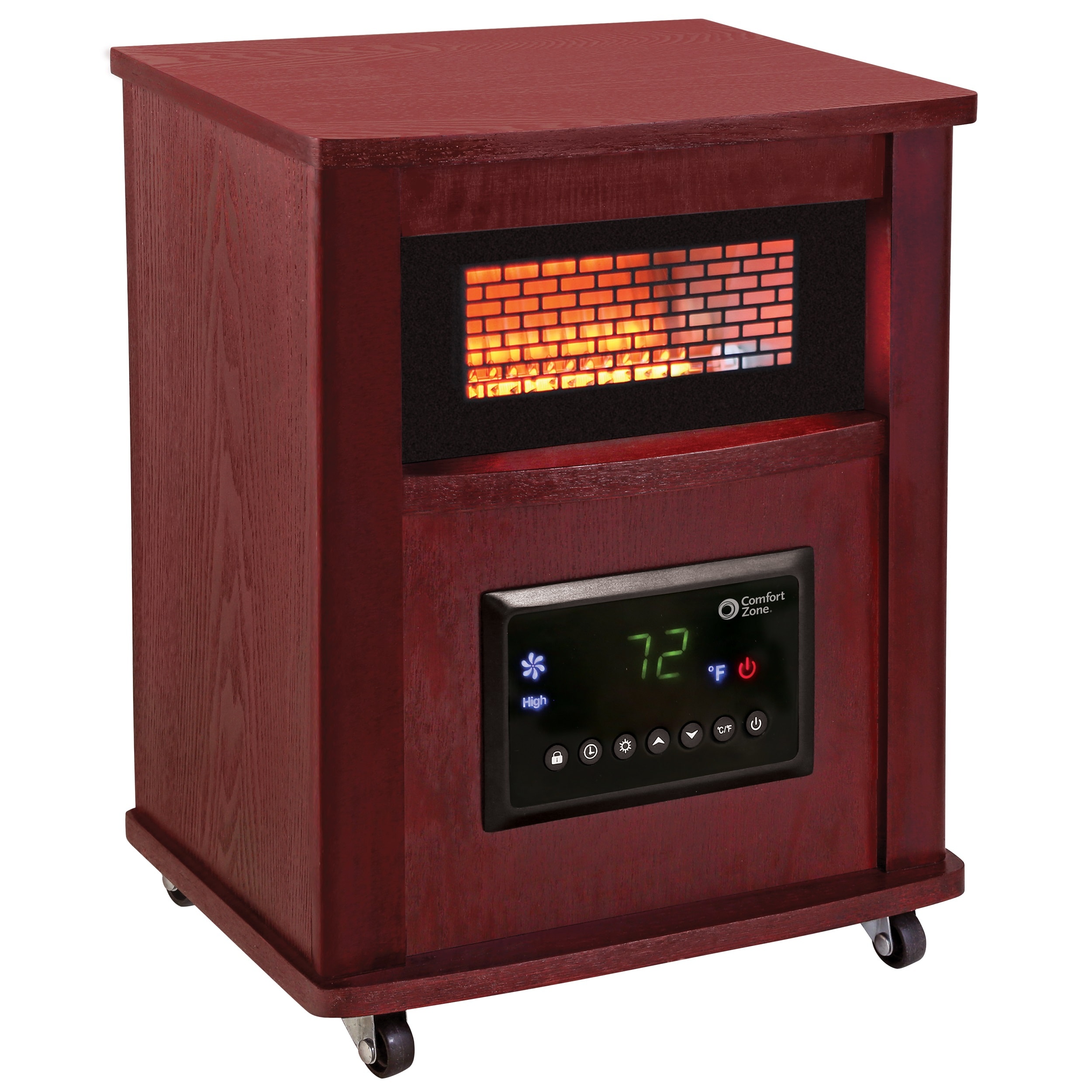 Quartz Infrared Electric Space Heater Cabinet Heating Furniture with Air Filter 