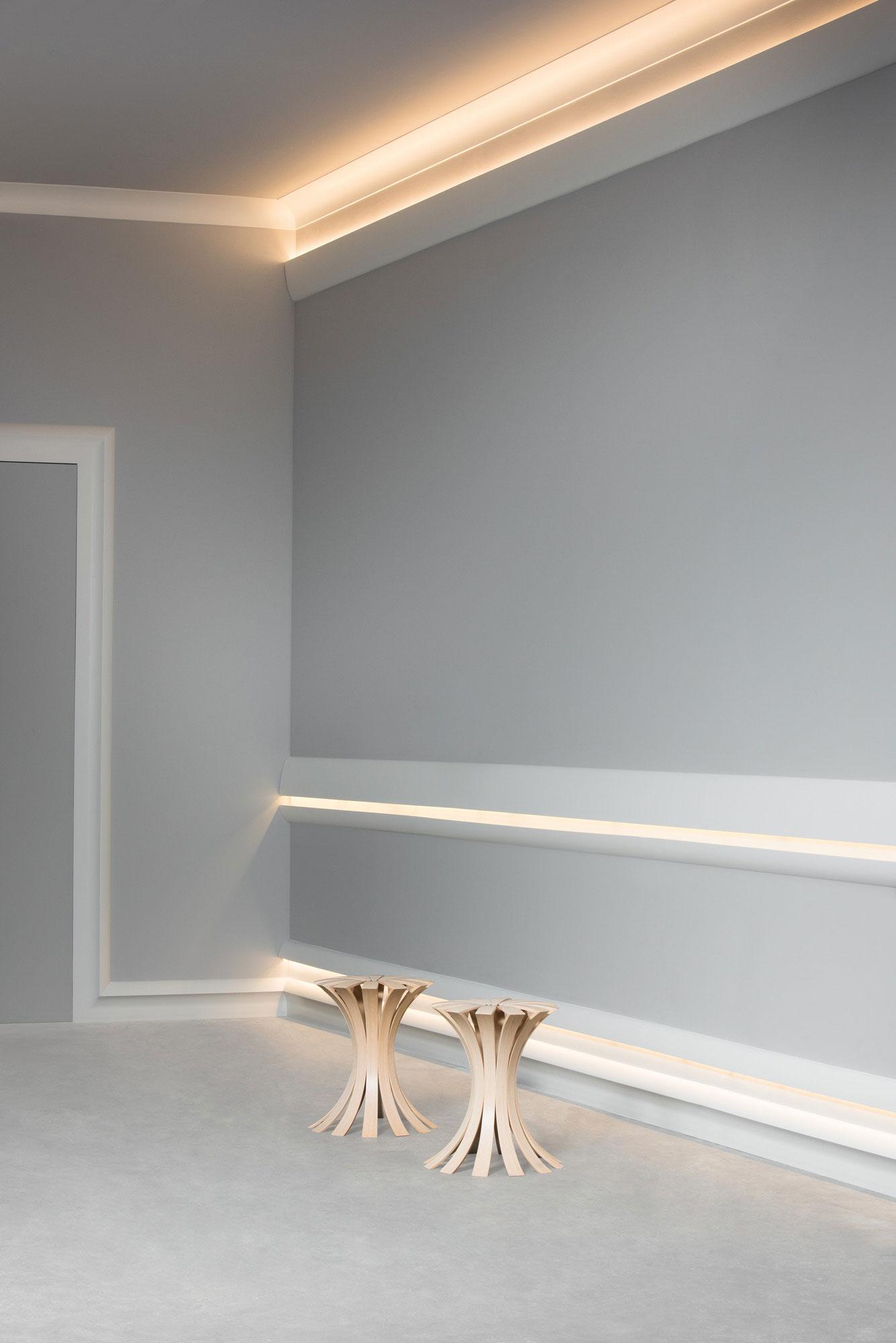 78-Inch Primed White Polyurethane Crown Moulding