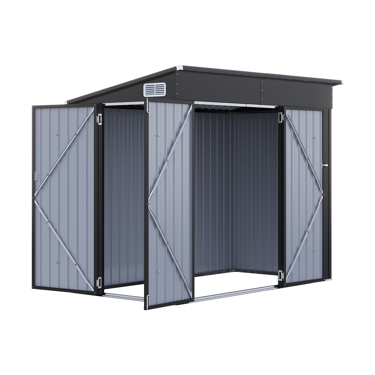 AOXUN ZZ-080411-BR Metal-Storage-Buildings-Sheds - View #8