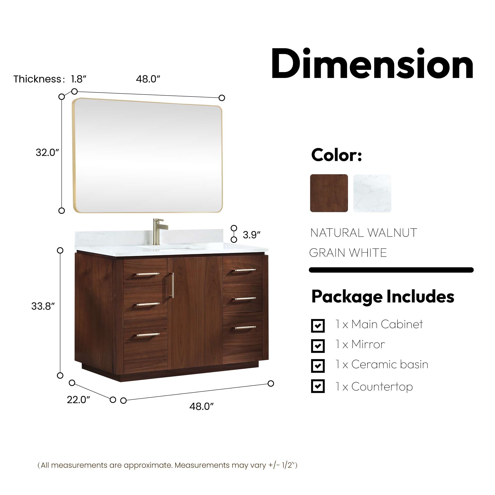 Vinnova 705748-NW-GW Bath-Vanity-Combo - View #10