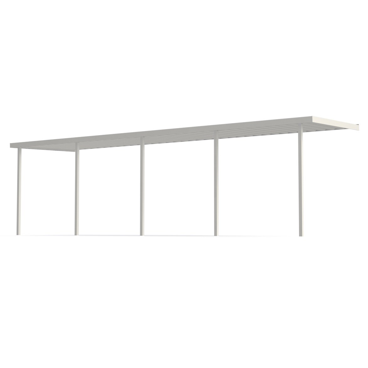 Americana Building Products ALP10NB480 40-ft W x 10-ft L x 8-ft H White Metal Carport