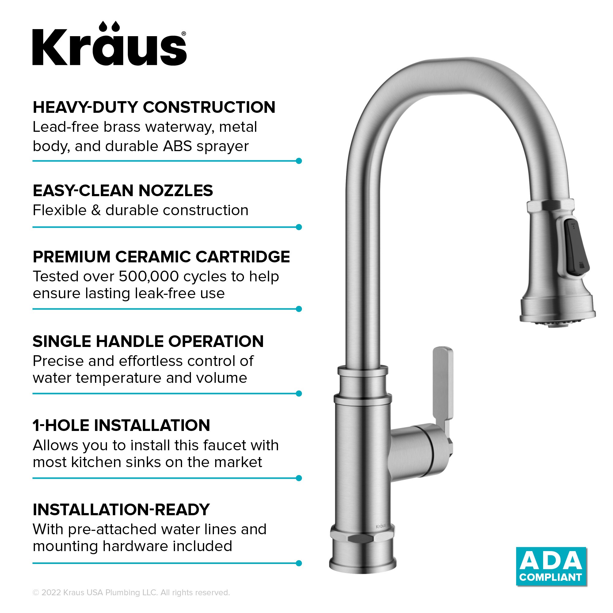 Kraus KPF-4101SFS Kitchen-Faucets - View #12