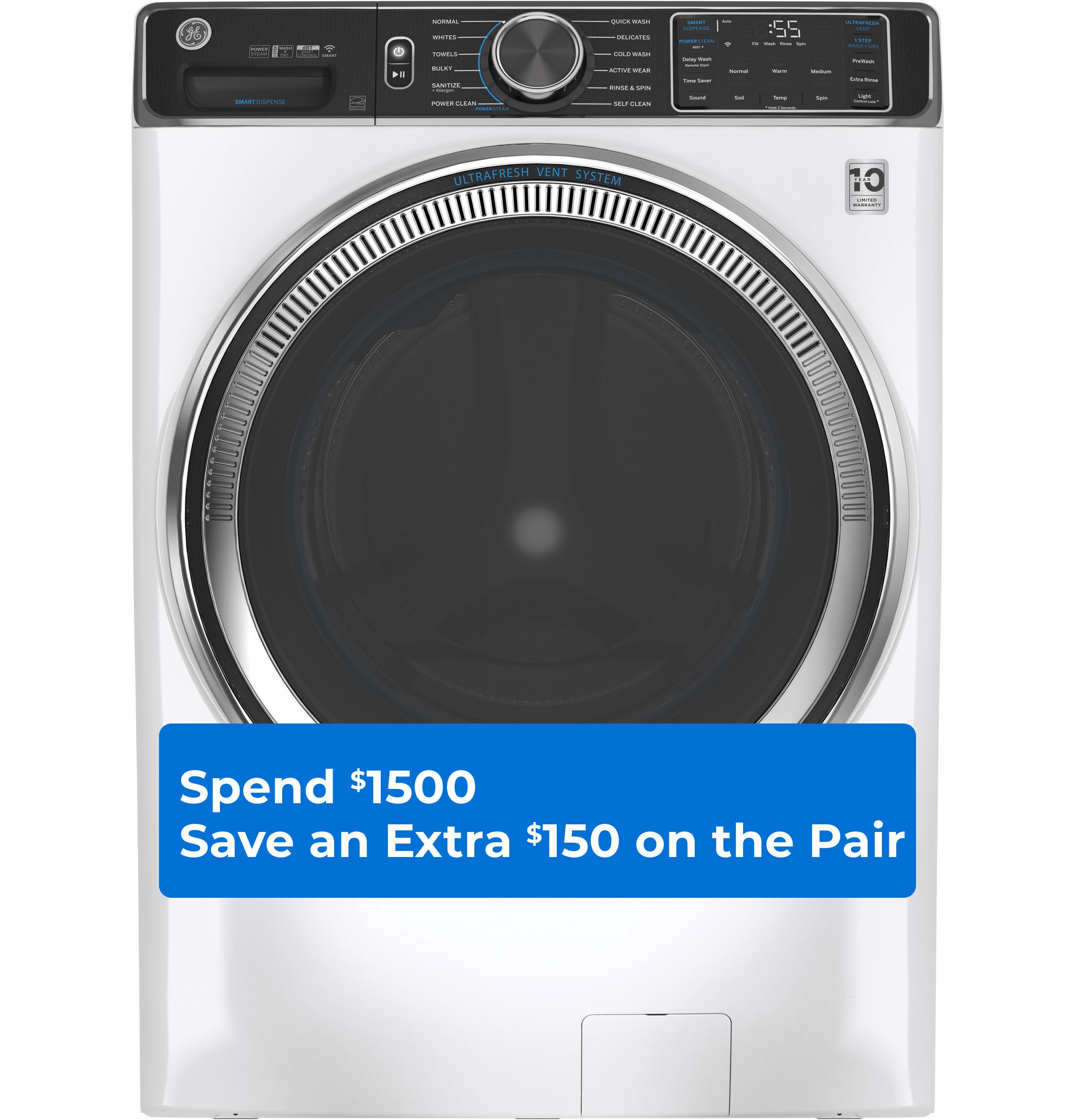 ge 5.0 smart front load washer