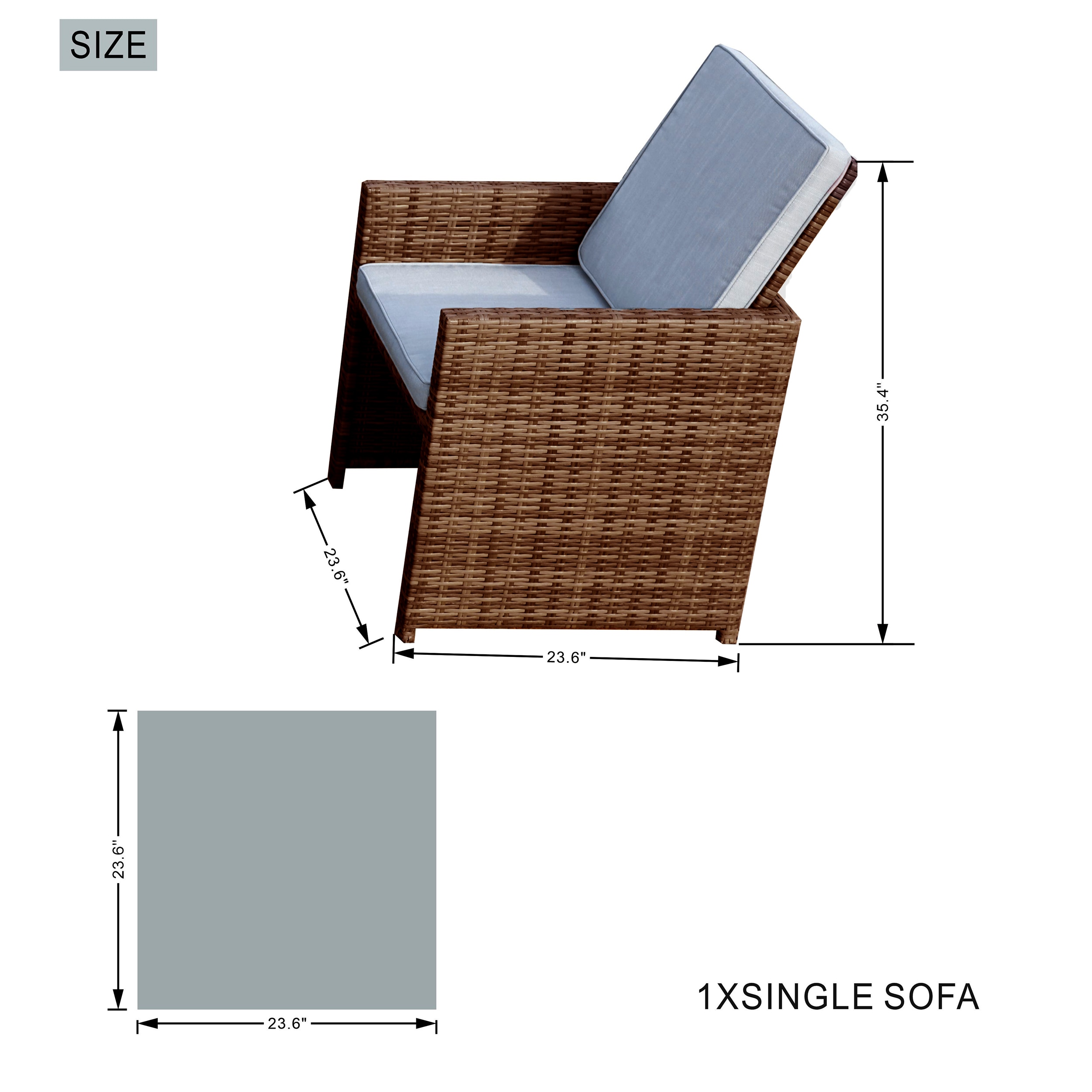 Moda Furnishings MAG-2170-3234B Patio-Conversation-Sets - View #8