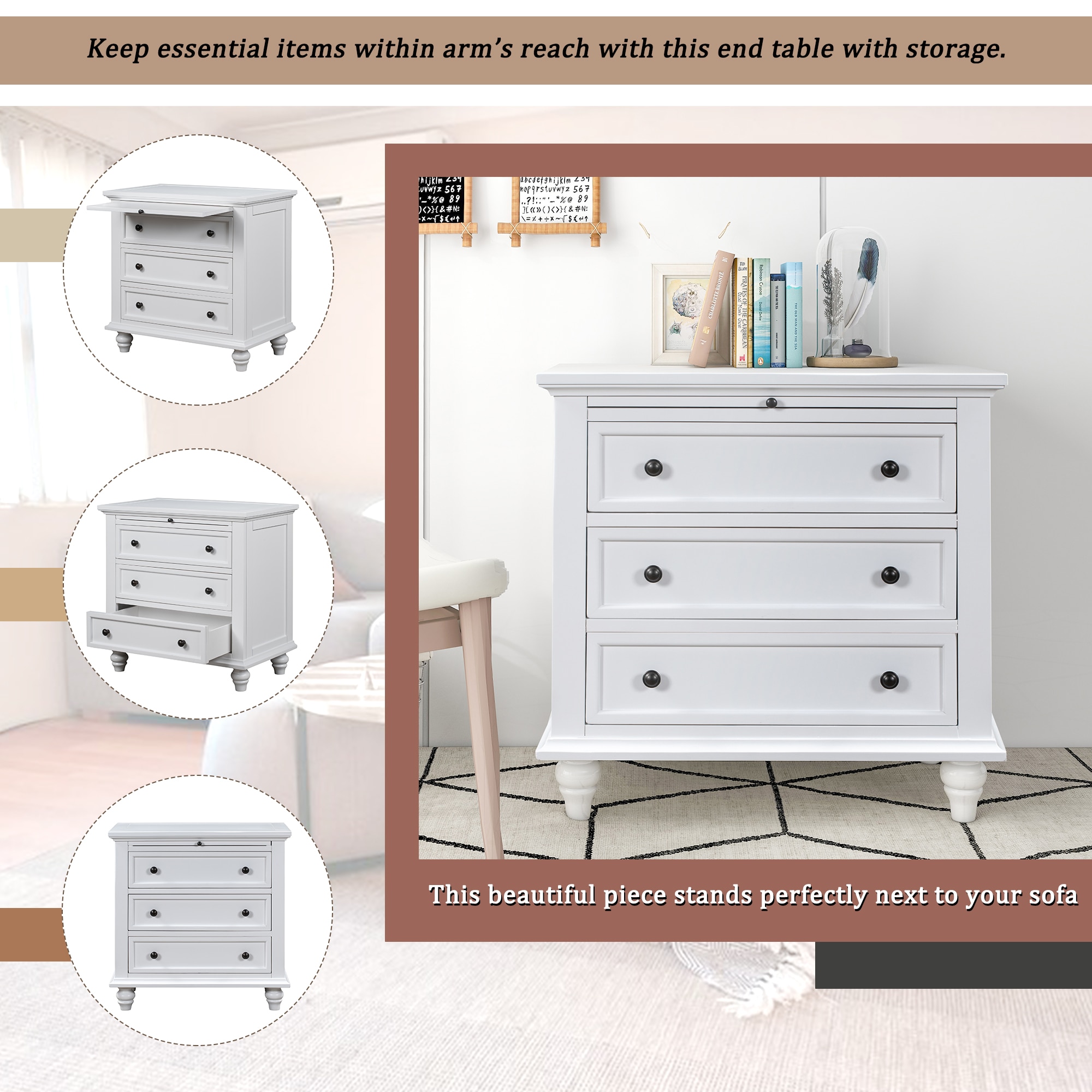 ModernLuxe WF319367AAK End-Tables - View #10