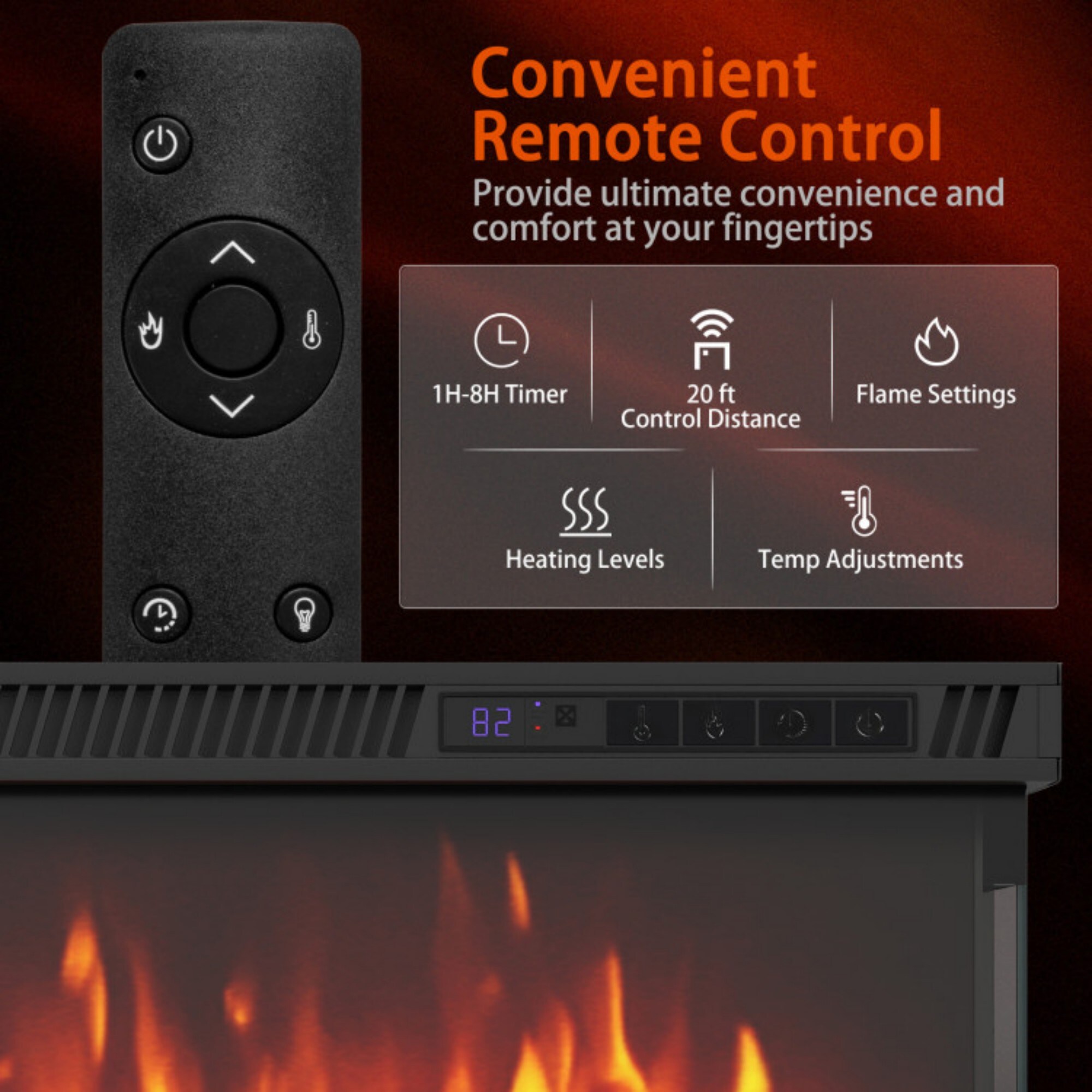LUCKY ONE LO-FP11003US36 Electric-Fireplaces - View #9