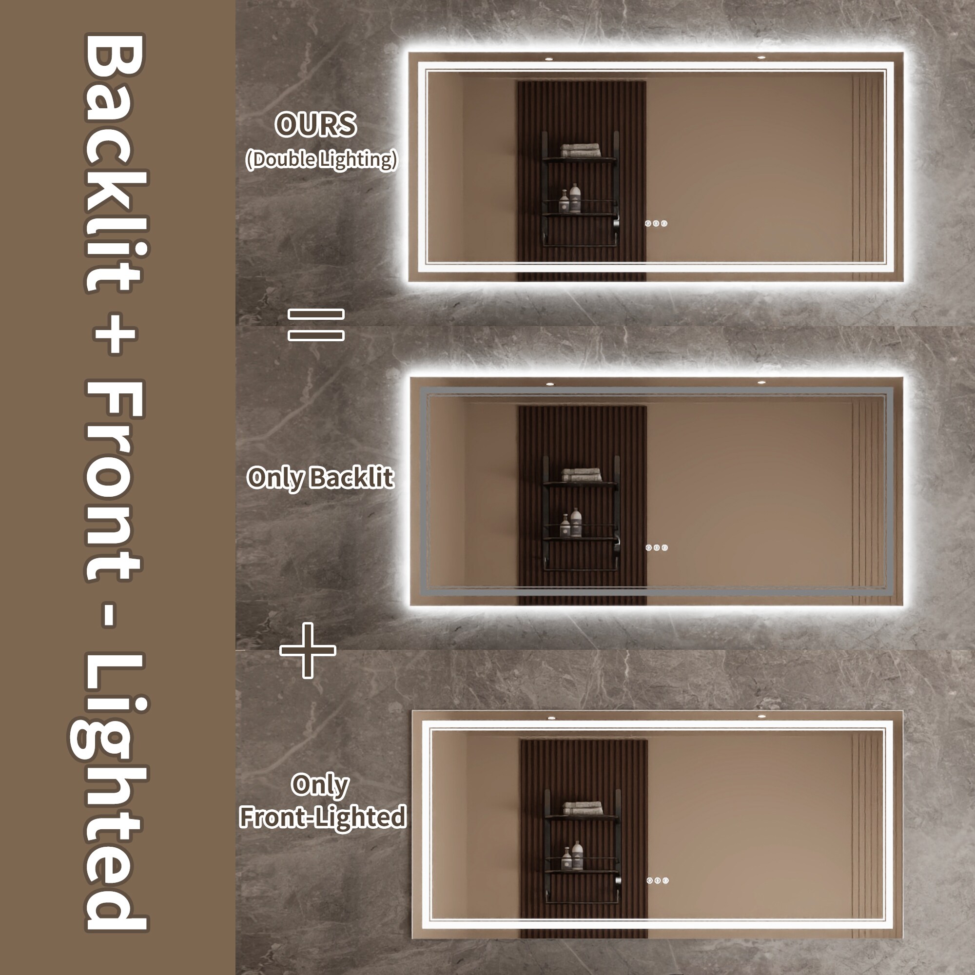 Bayfeve BFKF-3036D4-MIR Framed-Bath-Mirrors - View #8
